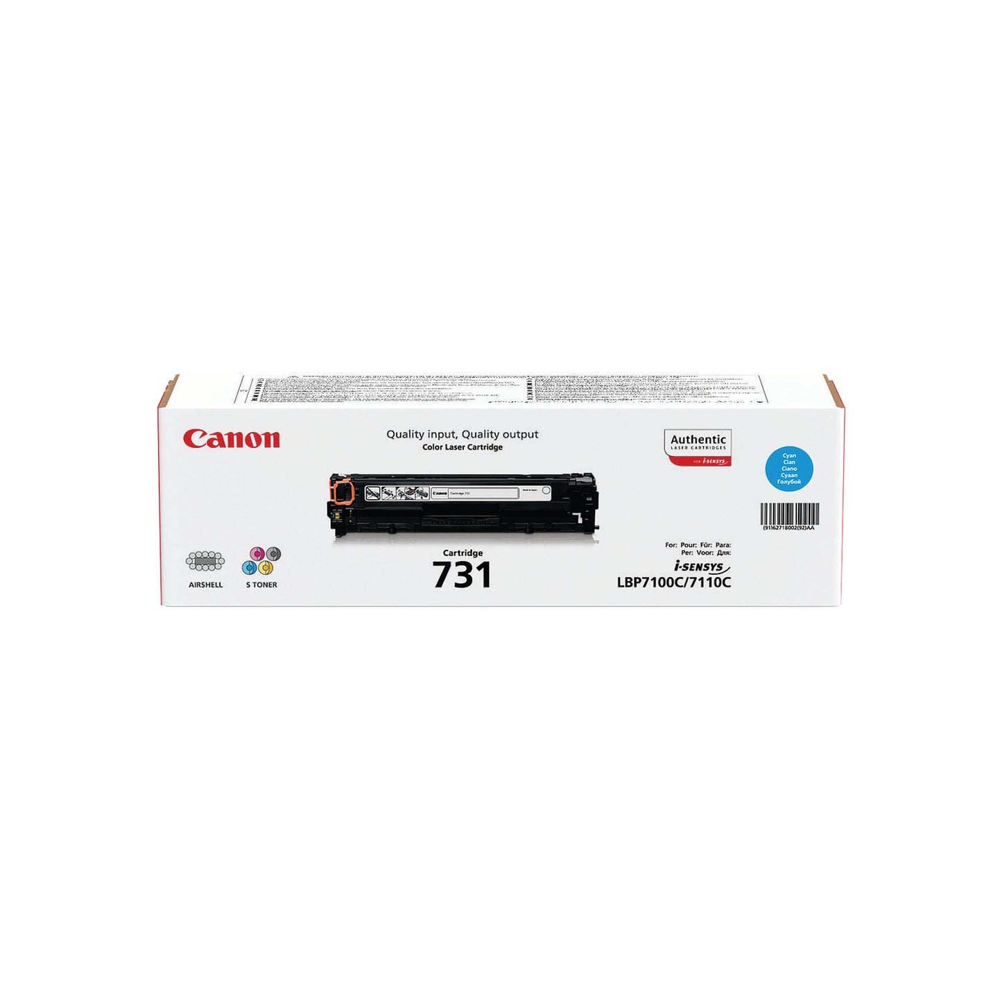 Canon 731C Cyan Toner Cartridge 6271B002