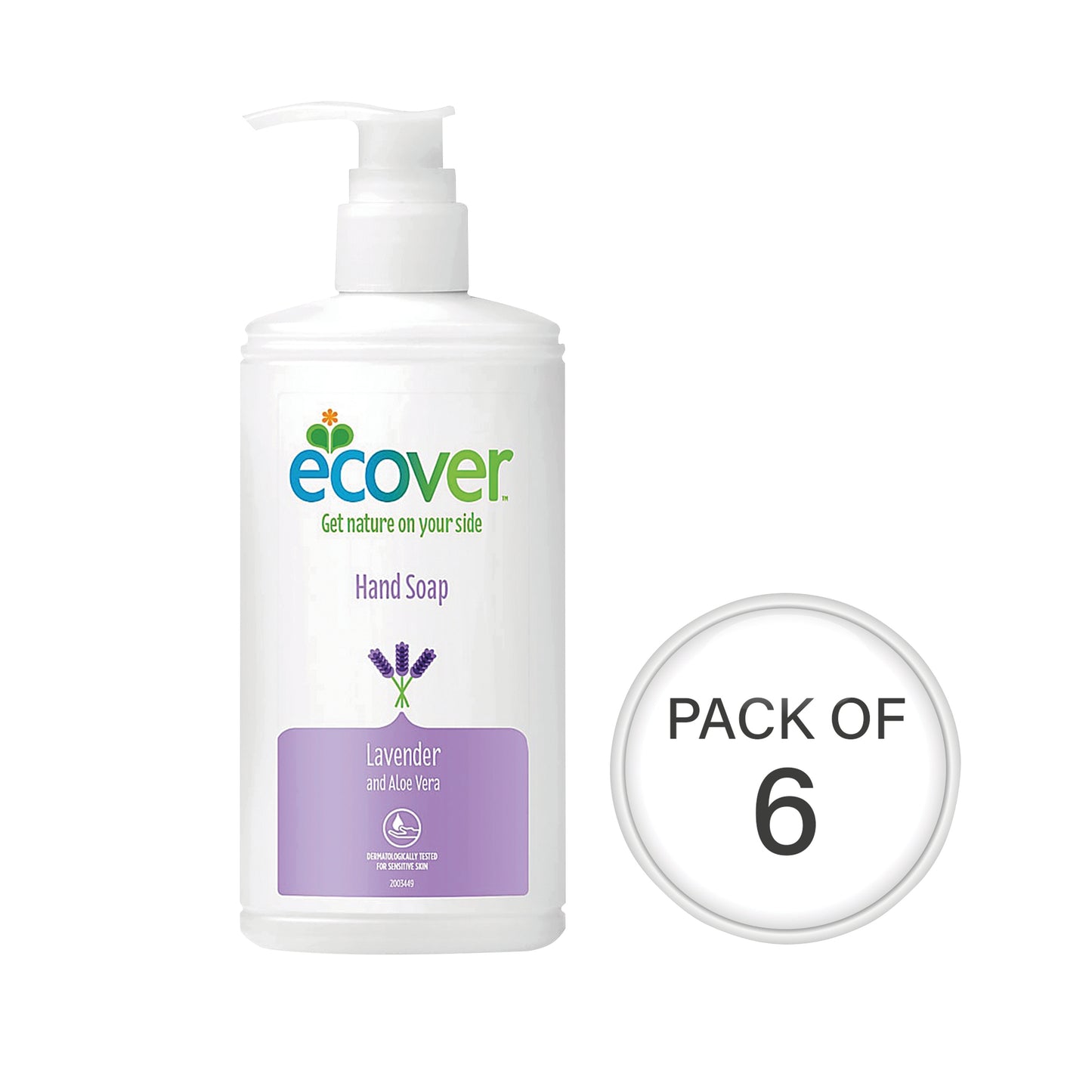 Ecover Hand Soap Pump Dispenser 250ml (Pack of 6) 0604052