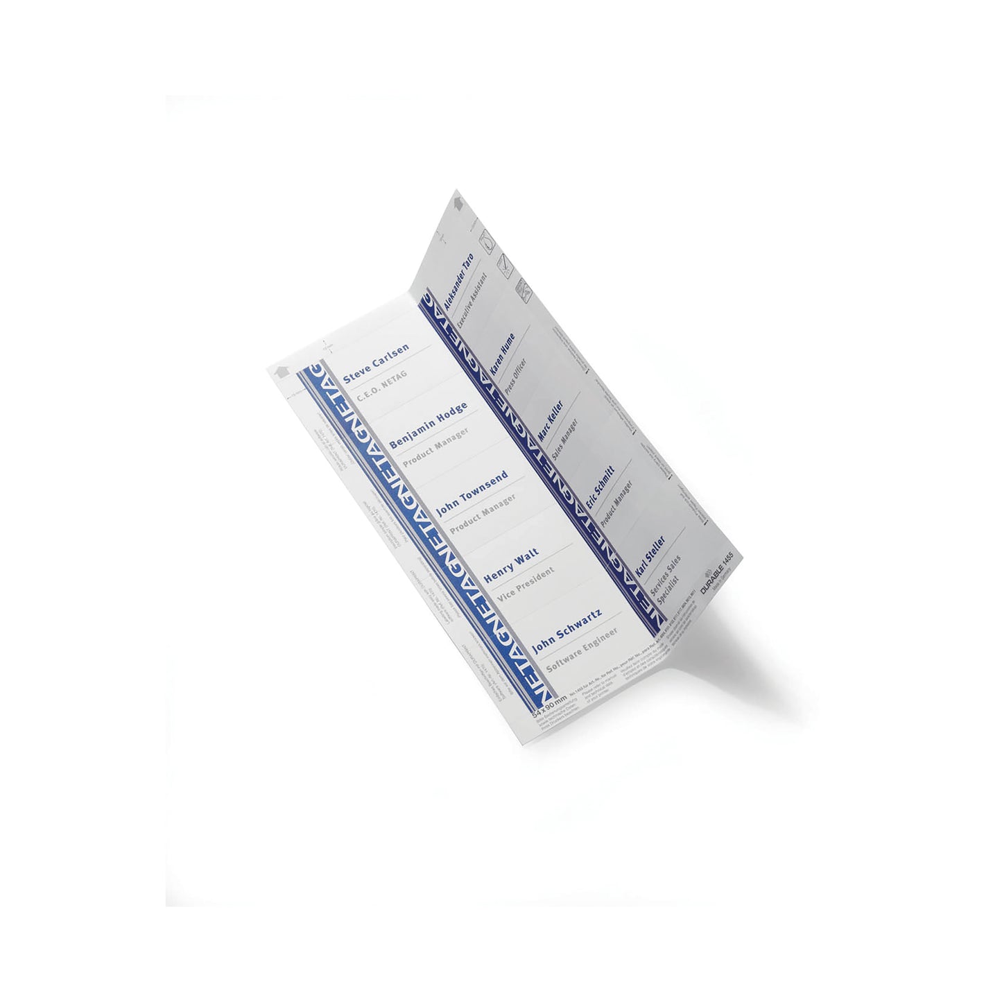Durable Badgemaker Insert Sheets 54x90mm (Pack of 200) 1455/02