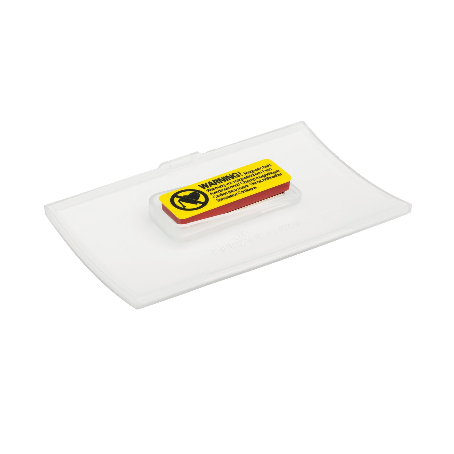 Durable Name Badge CLICK FOLD w/Magnet Place/Hold 40x75 (Pack of 10) 825919