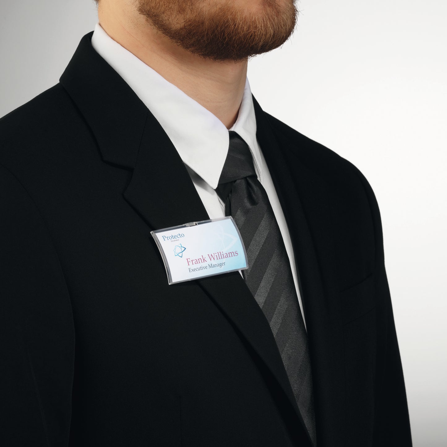 Durable Name Badge CLICK FOLD w/Magnet Place/Hold 40x75 (Pack of 10) 825919