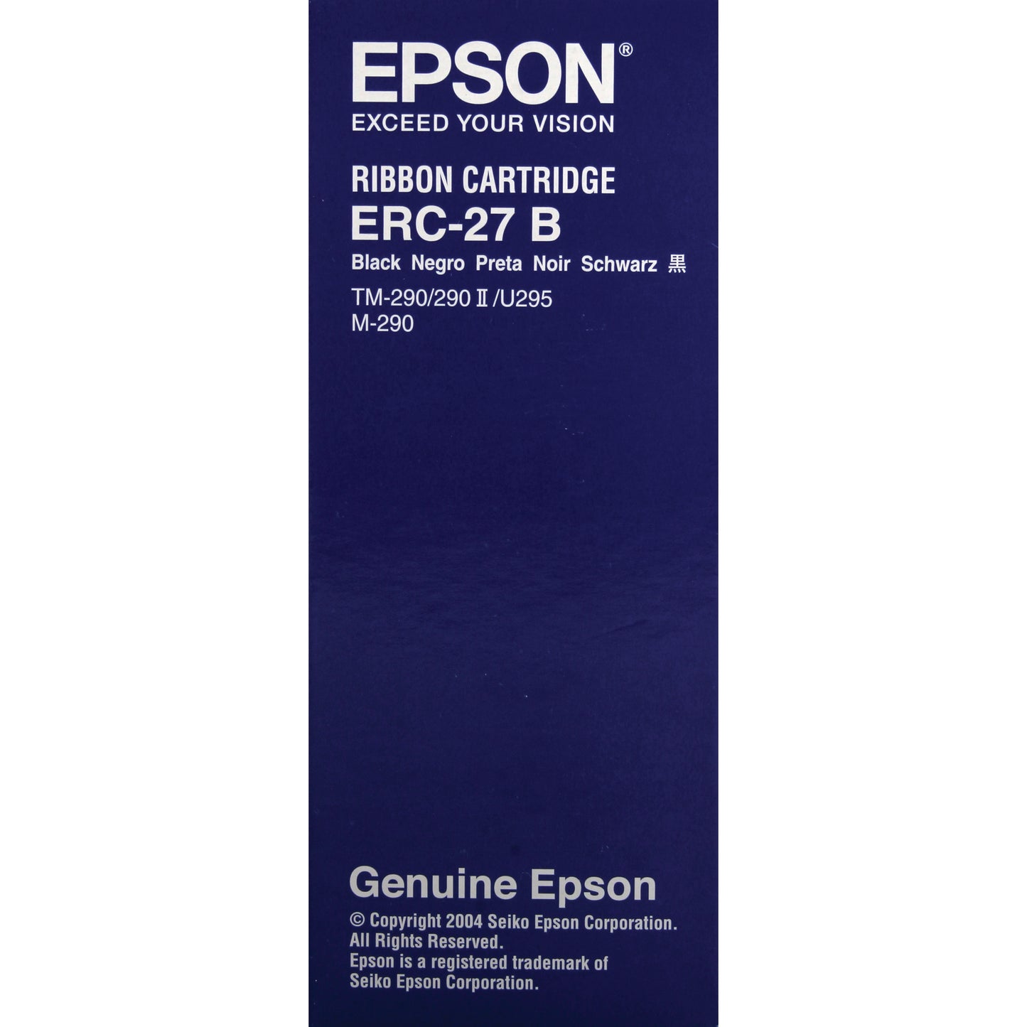 Epson ERC27B Ribbon Cartridge for TM-U290/II, -U295, M-290, black