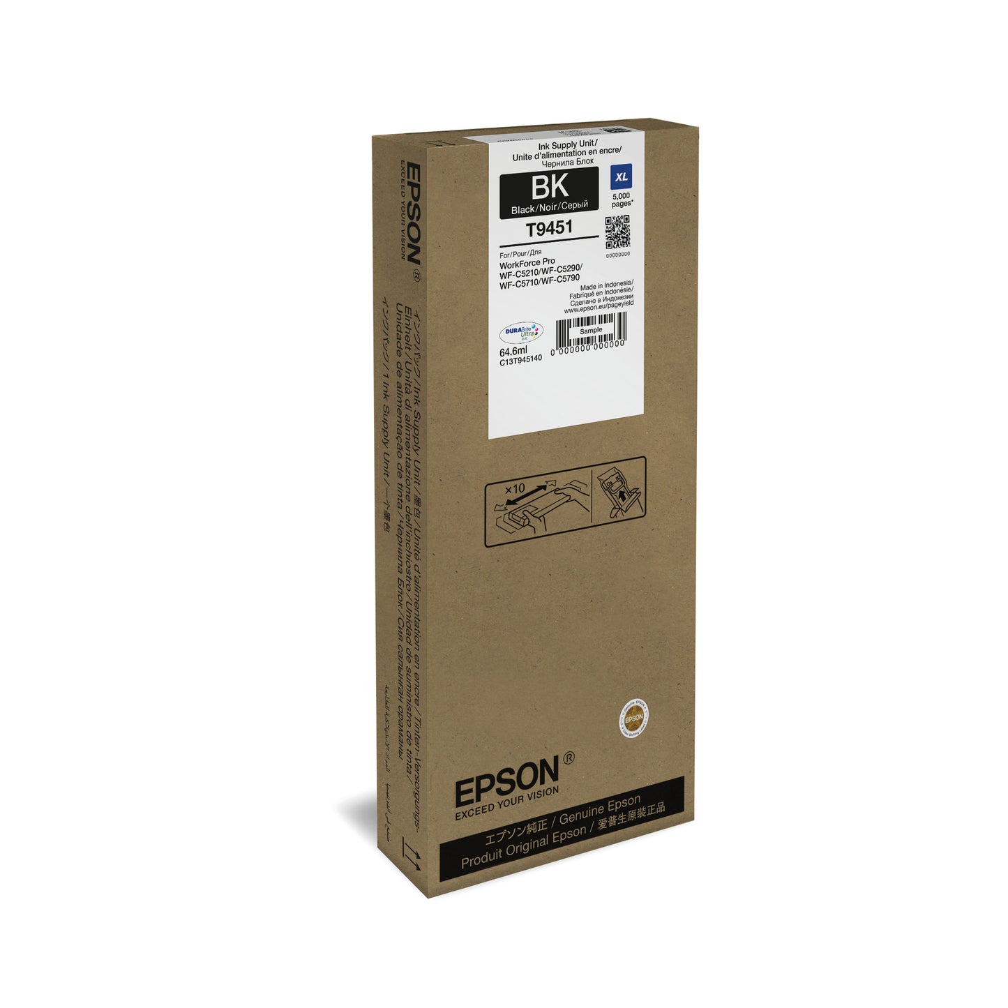 Epson T9451 XL Ink Supply Unit For WF-C52xx/WF-C57xx Series Black C13T945140