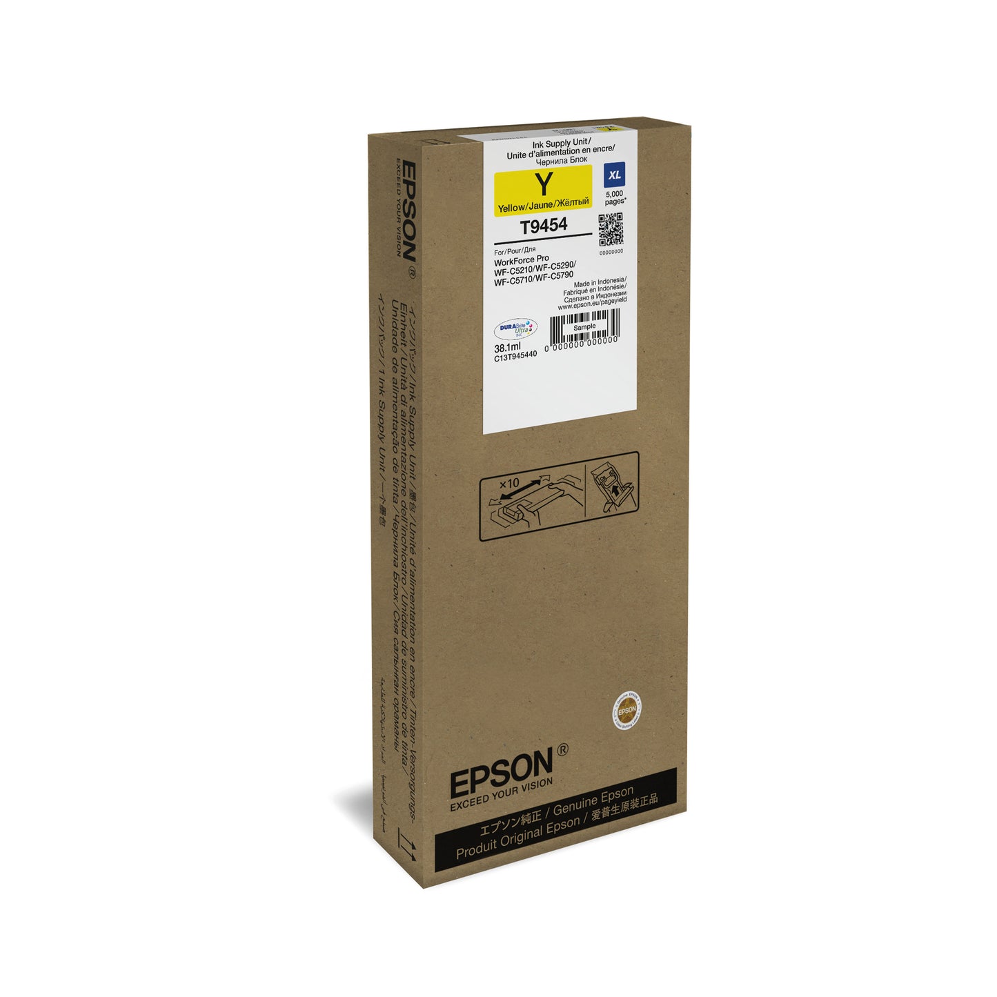 Epson T9454 XL Ink Supply Unit For WF-C52xx/WF-C57xx Series Yellow C13T945440
