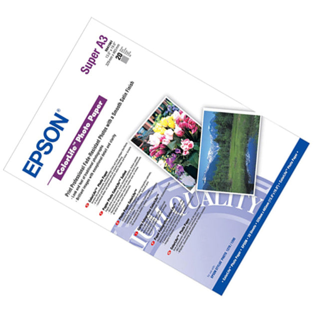 Epson ColorLife Photo Paper, DIN A3+, 245g/m², 20 Sheets