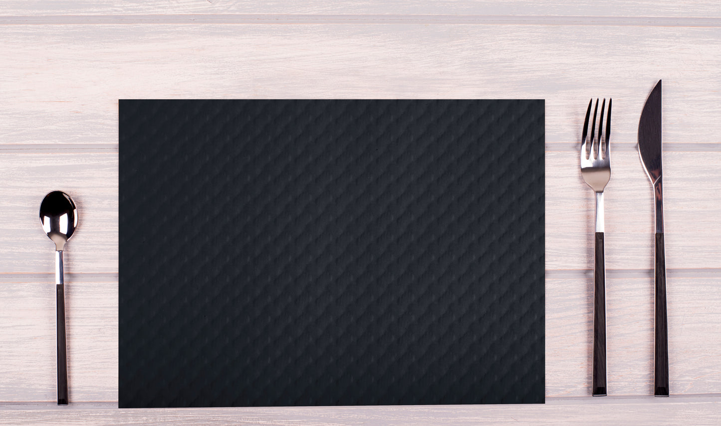 Exacompta Cogir Placemats 300x400mm Embossed Paper Black (Pack of 500) 304034I