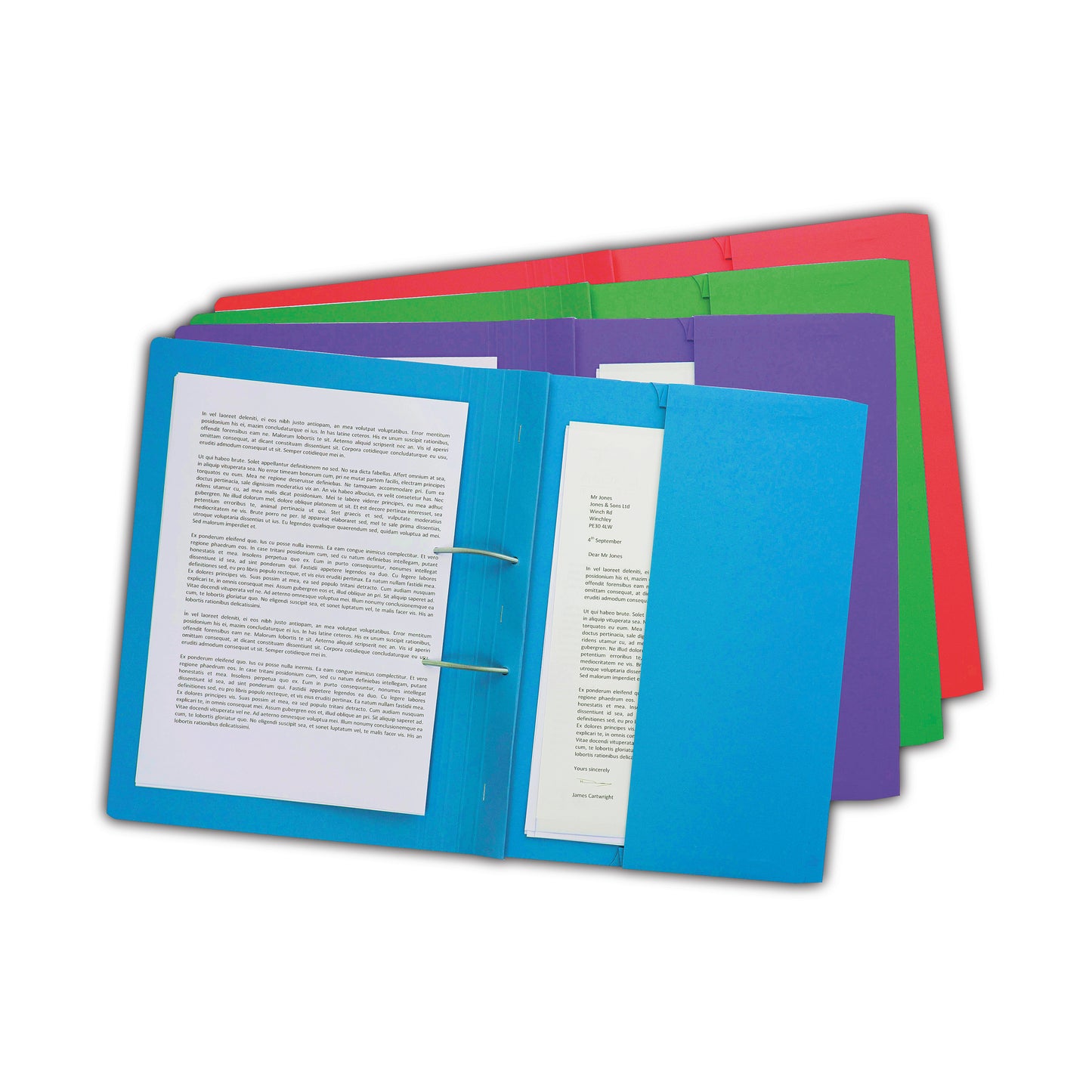 Forever Pocket Spiral File Foolscap Assorted (Pack of 25) 211/5100Z