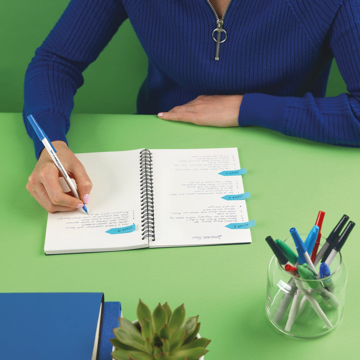 PaperMate Kilometrico Ballpoint Pen Medium 1.0mm Blue (Pack of 8) 2187679