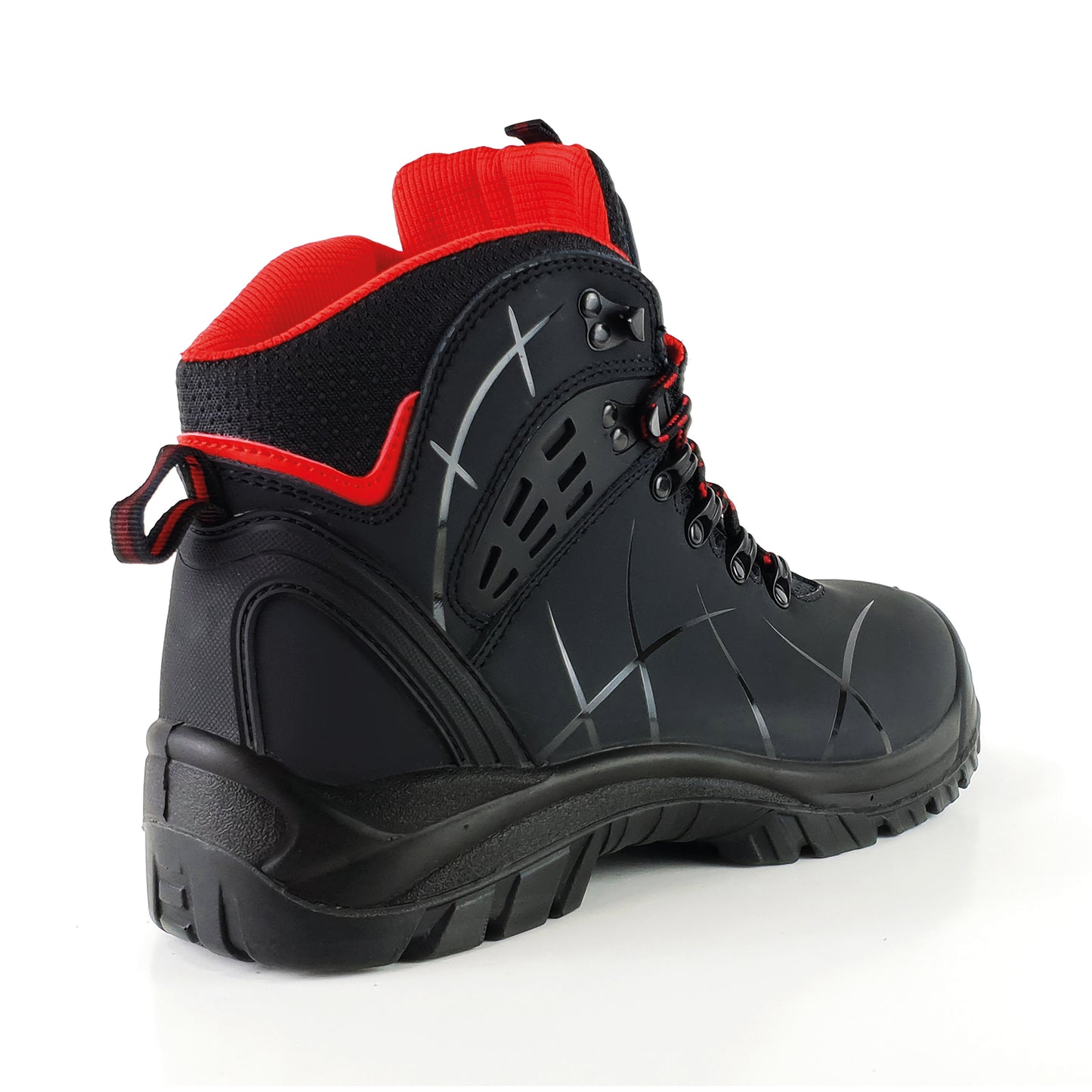 Tuffking Synapse Safety Hiker Boot Steel Toe Cap Black 09