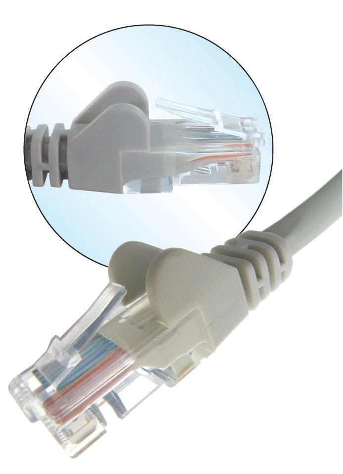 Connekt Gear RJ45 Cat6 Grey 1m Snagless Network Cable 31-0010G