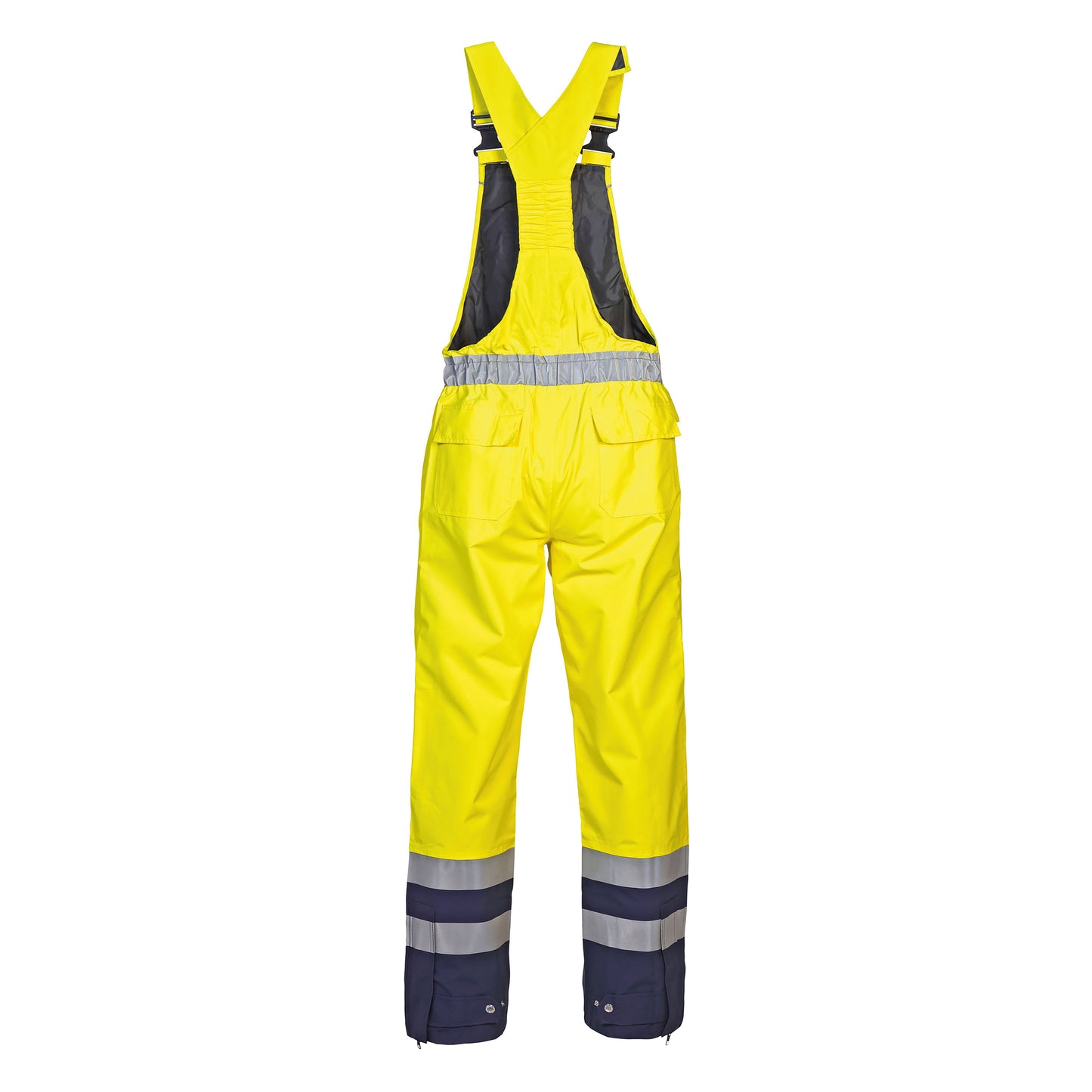 Hydrowear Utting SNS High Visibility Waterproof Bib and Brace Saturn Yellow/Navy Blue S