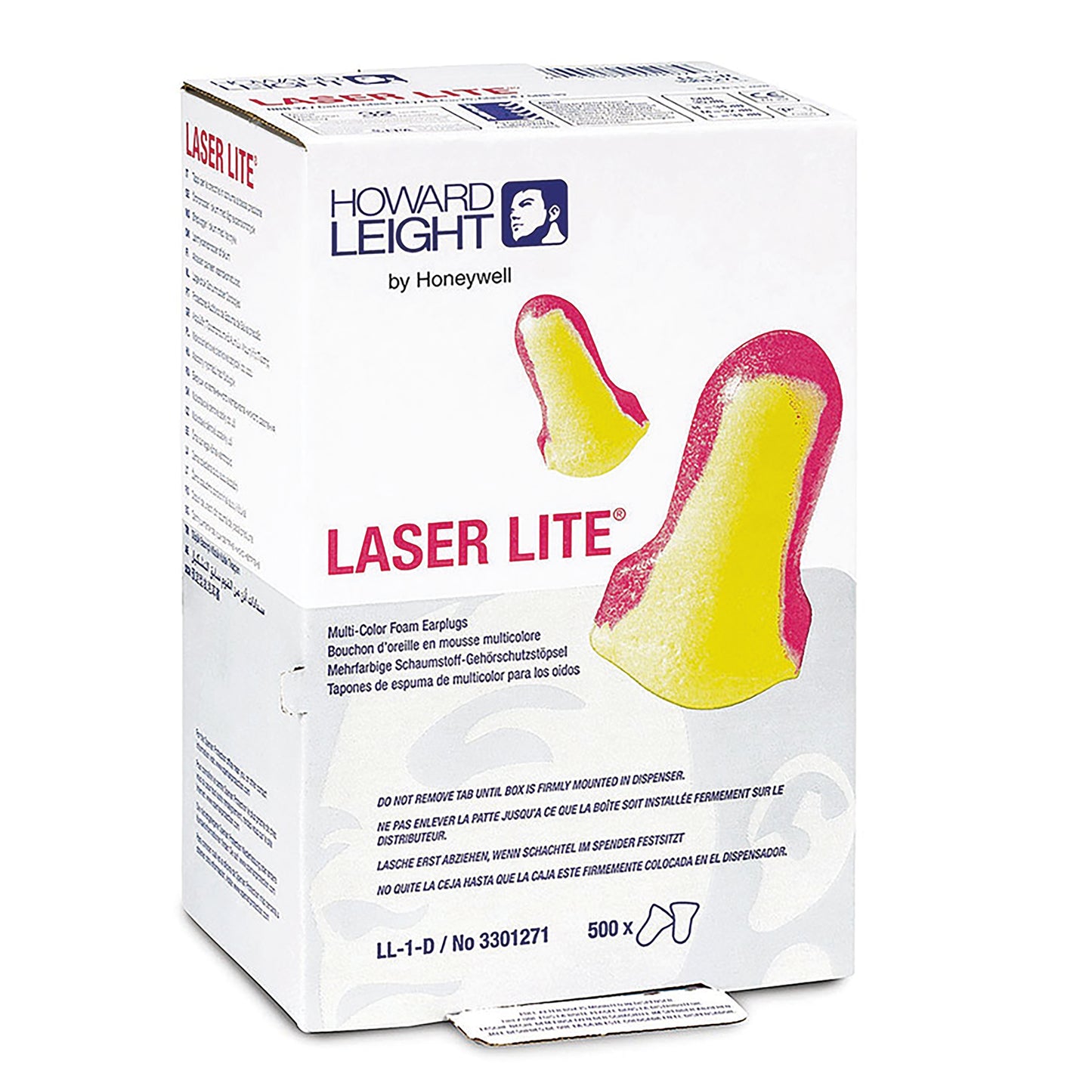 Honeywell Laser Lite LS500 Dispenser Refill Earplugs (Pack of 500) Yellow