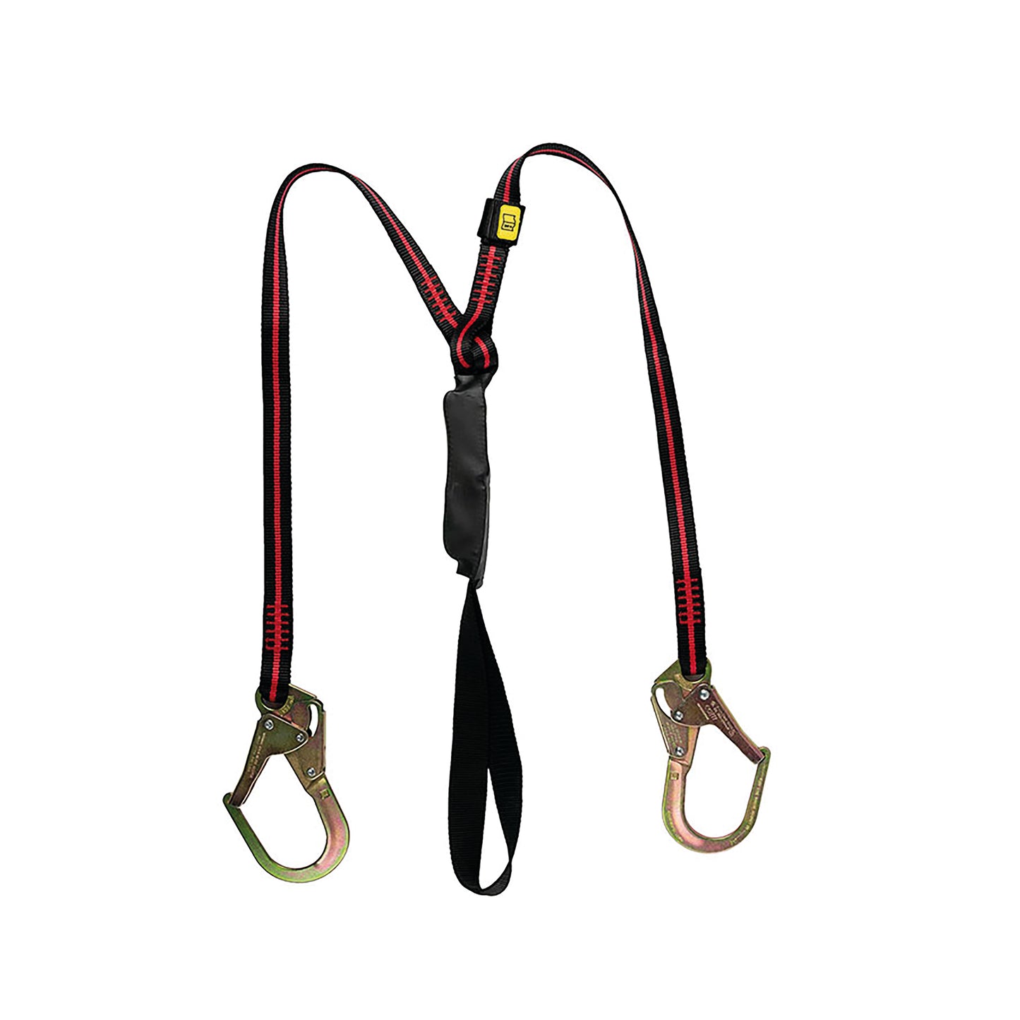 Honeywell Arc Flash Twin Rebar Hook Lanyard Black/Red