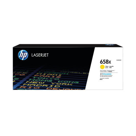 HP 658X LaserJet Toner Cartridge Yellow W2002X
