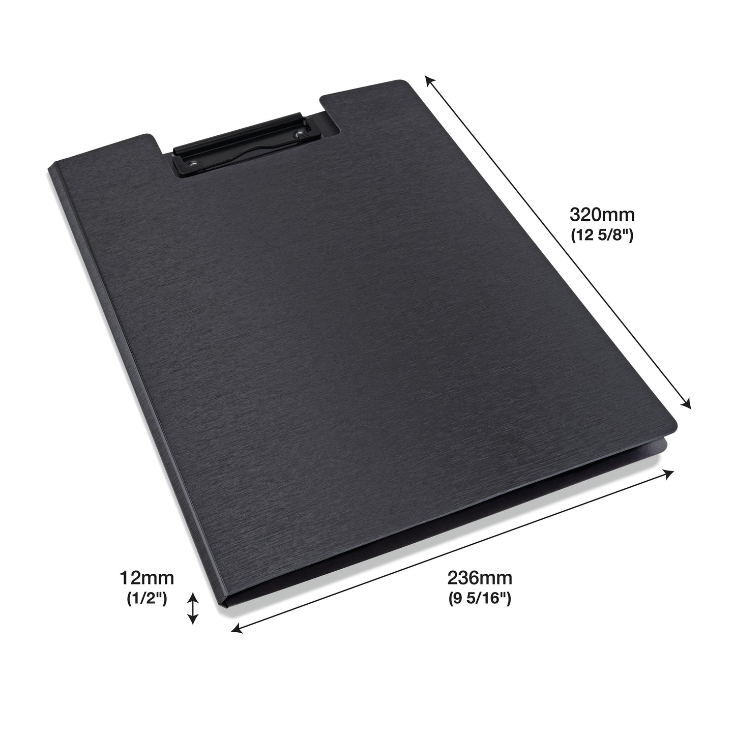 Rapesco Germ-Savvy Antibacterial Clipboard A4 Black (Pack of 4) 1641