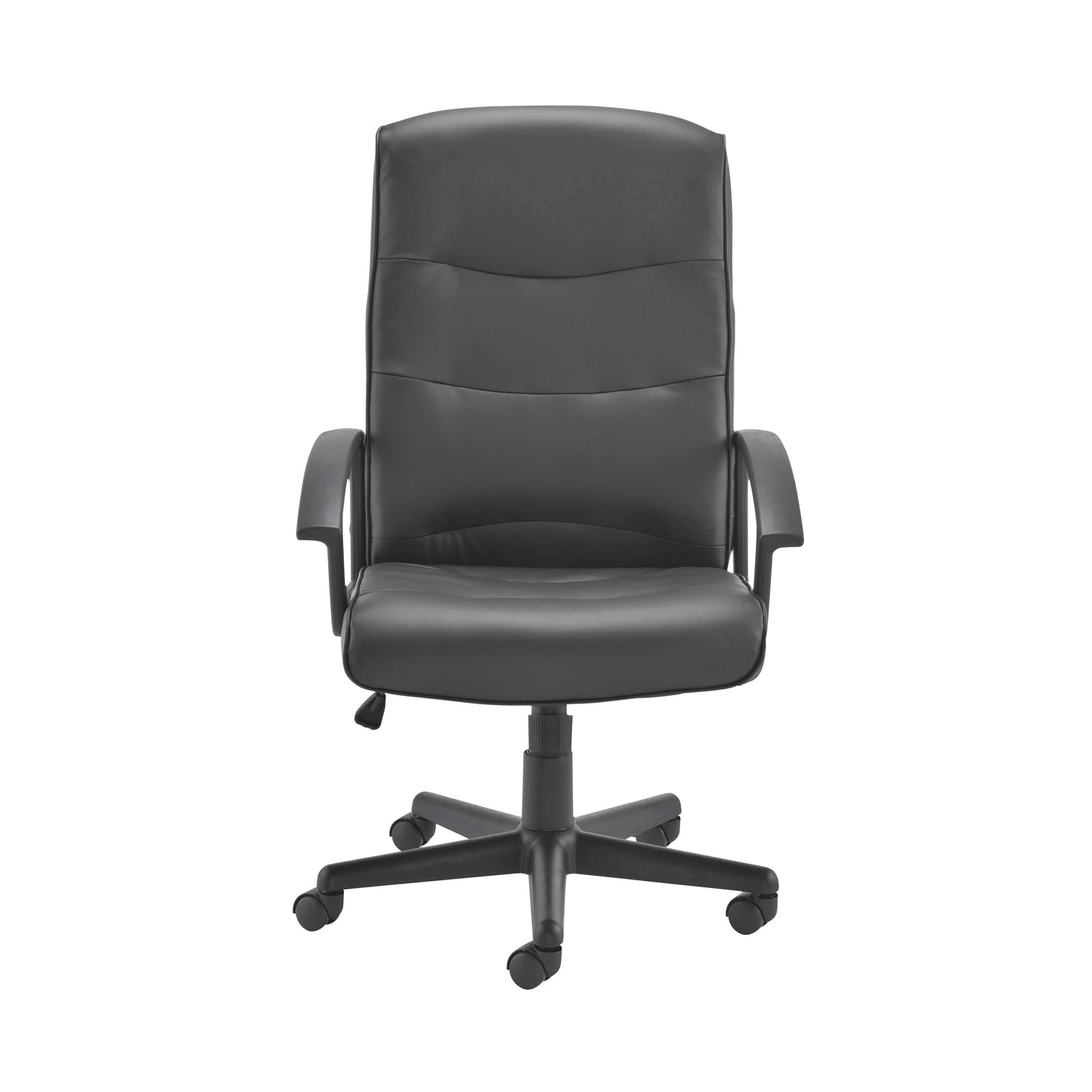 Jemini Hudson High Back Executive Chair 650x720x1050-1146mm Leather Look Black KF72232