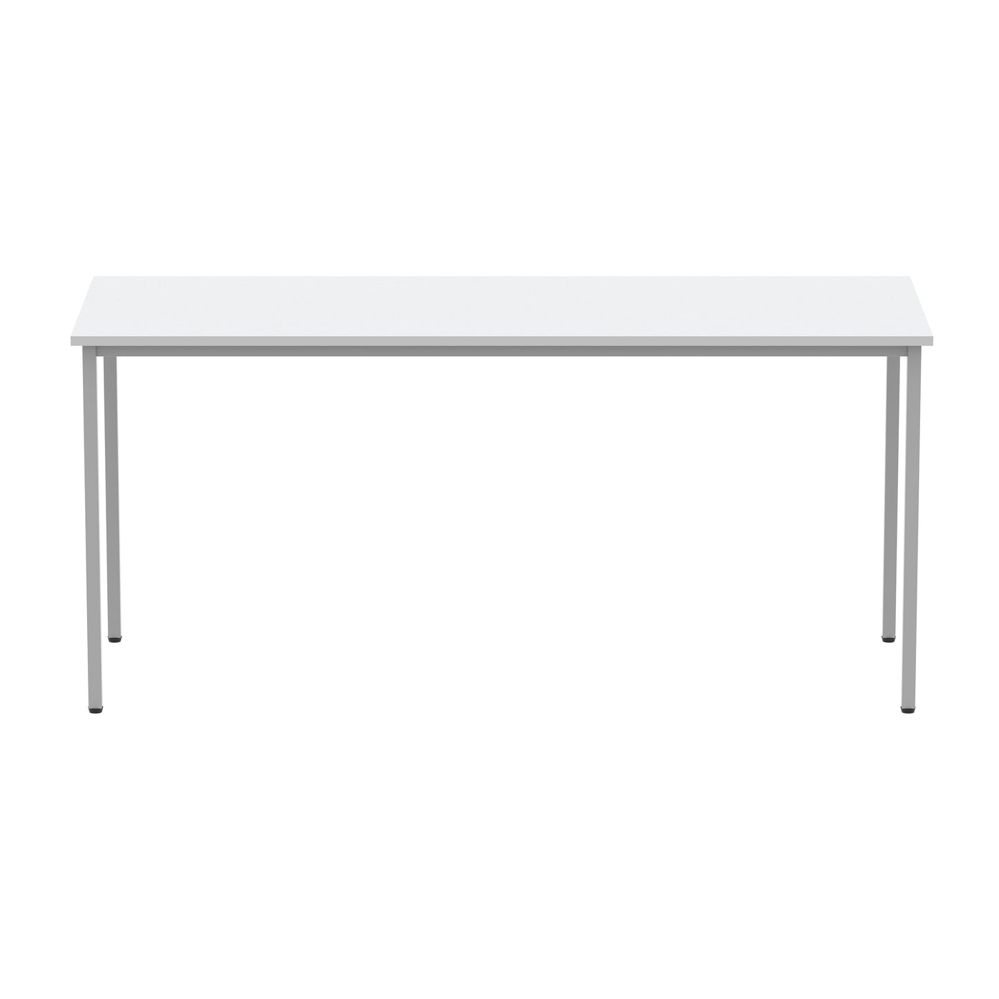 Astin Rectangular Multipurpose Table 1600x600x730mm Arctic White/Silver KF77741