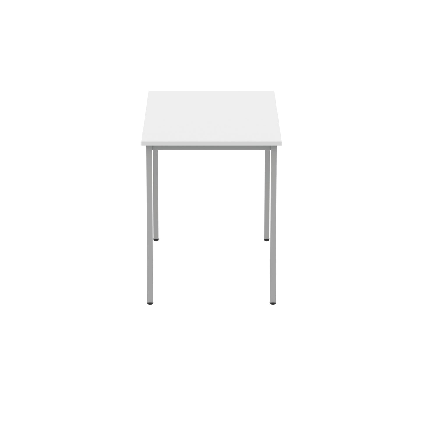 Polaris Rectangular Multipurpose Table 1200x600x730mm Arctic White/Silver KF77898