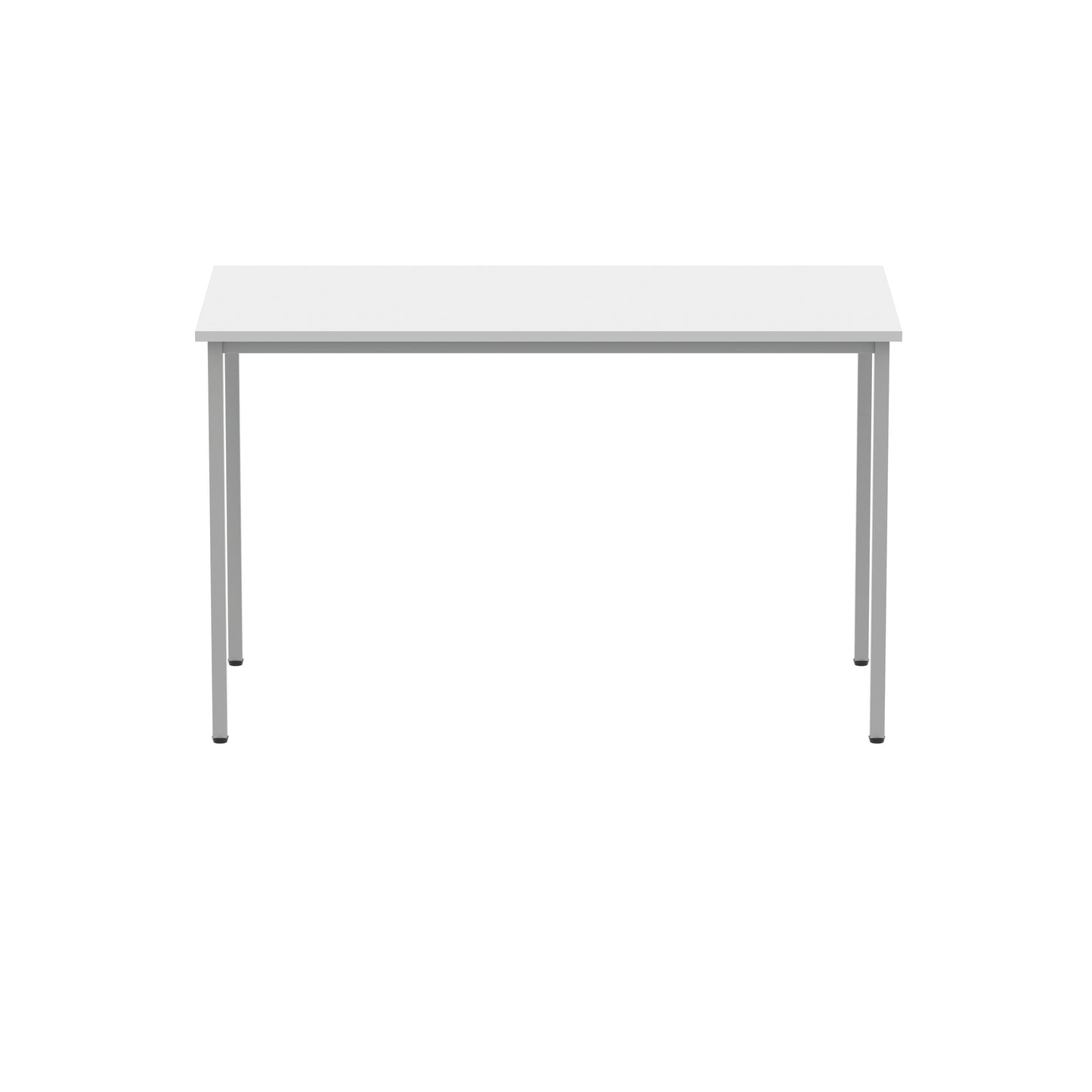 Polaris Rectangular Multipurpose Table 1200x600x730mm Arctic White/Silver KF77898