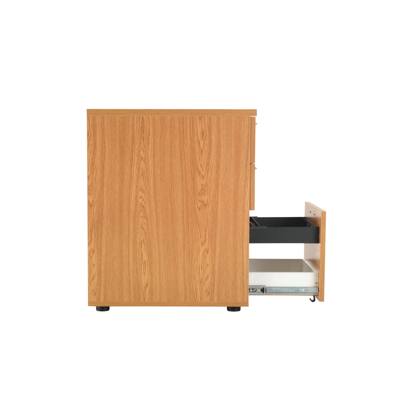 Jemini 3 Drawer Desk High Pedestal 404x800x730mm Nova Oak KF79859