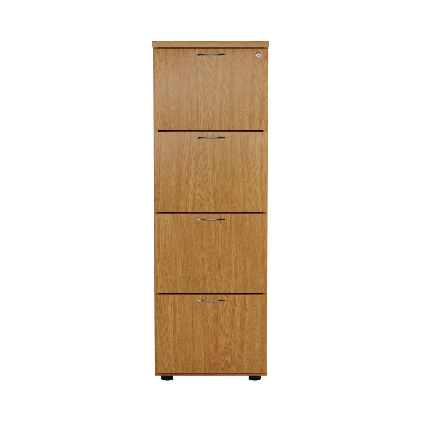 First 4 Drawer Filing Cabinet 464x600x1365mm Nova Oak KF79918