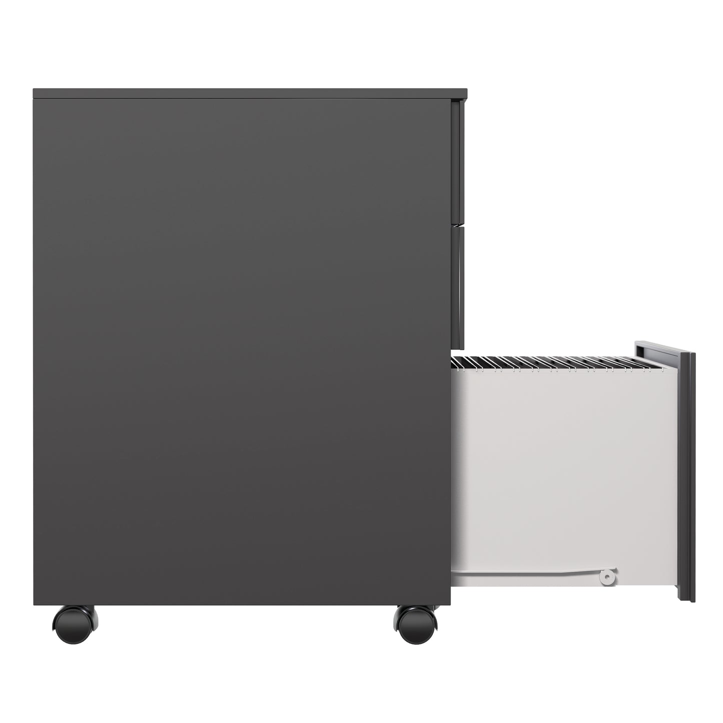 Jemini Slimline Pedestal Steel Black KF80388