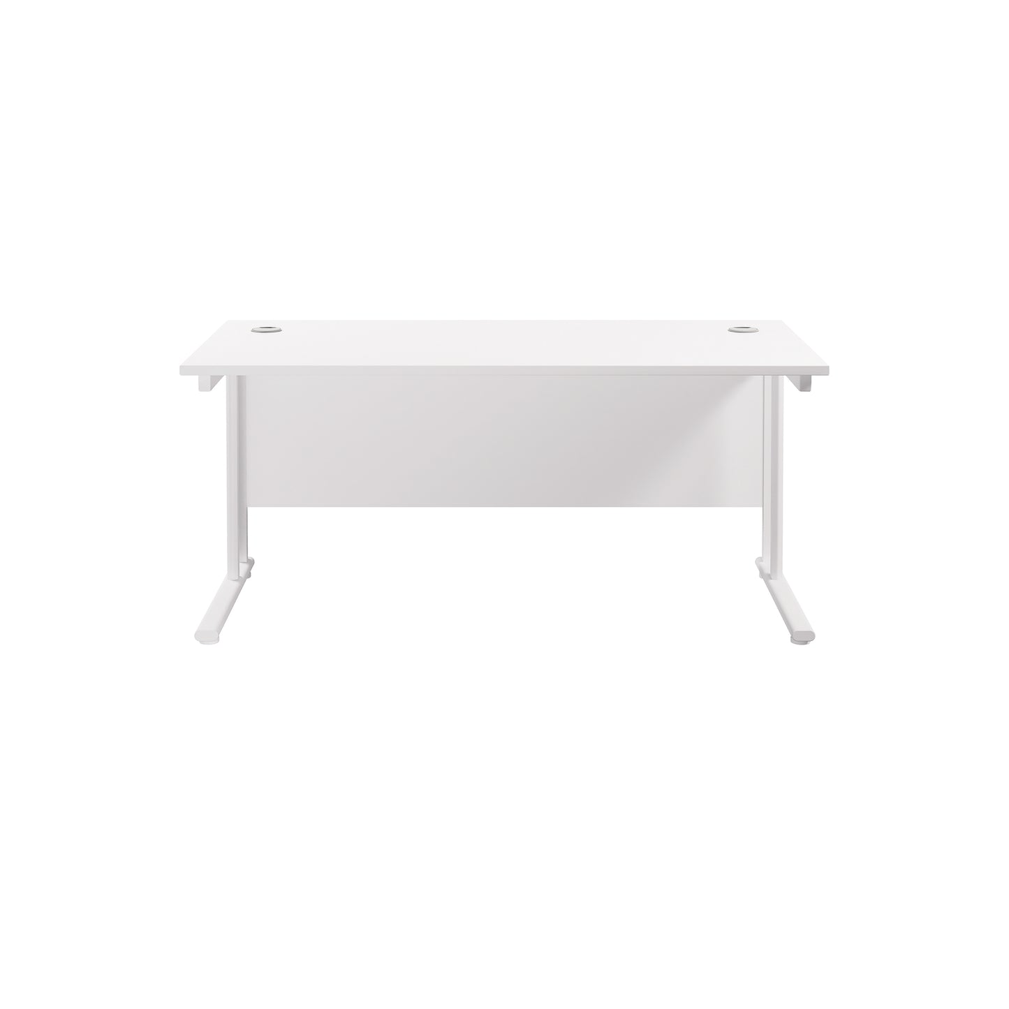 Jemini Rectangular Cantilever Desk 1600x800x730mm White/White KF807131