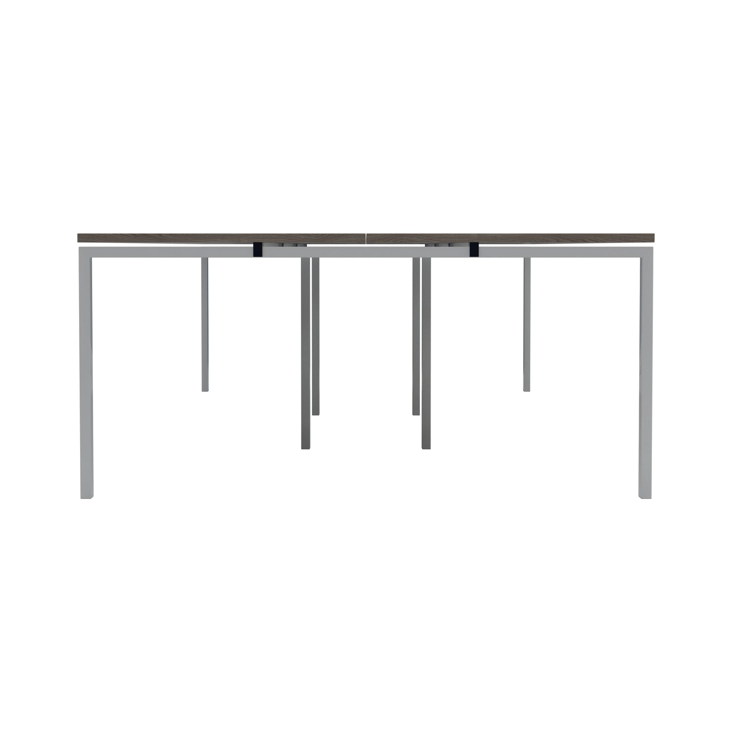 Jemini 6 Person Bench Desk 3600x1600x730mm Grey Oak/White KF808794