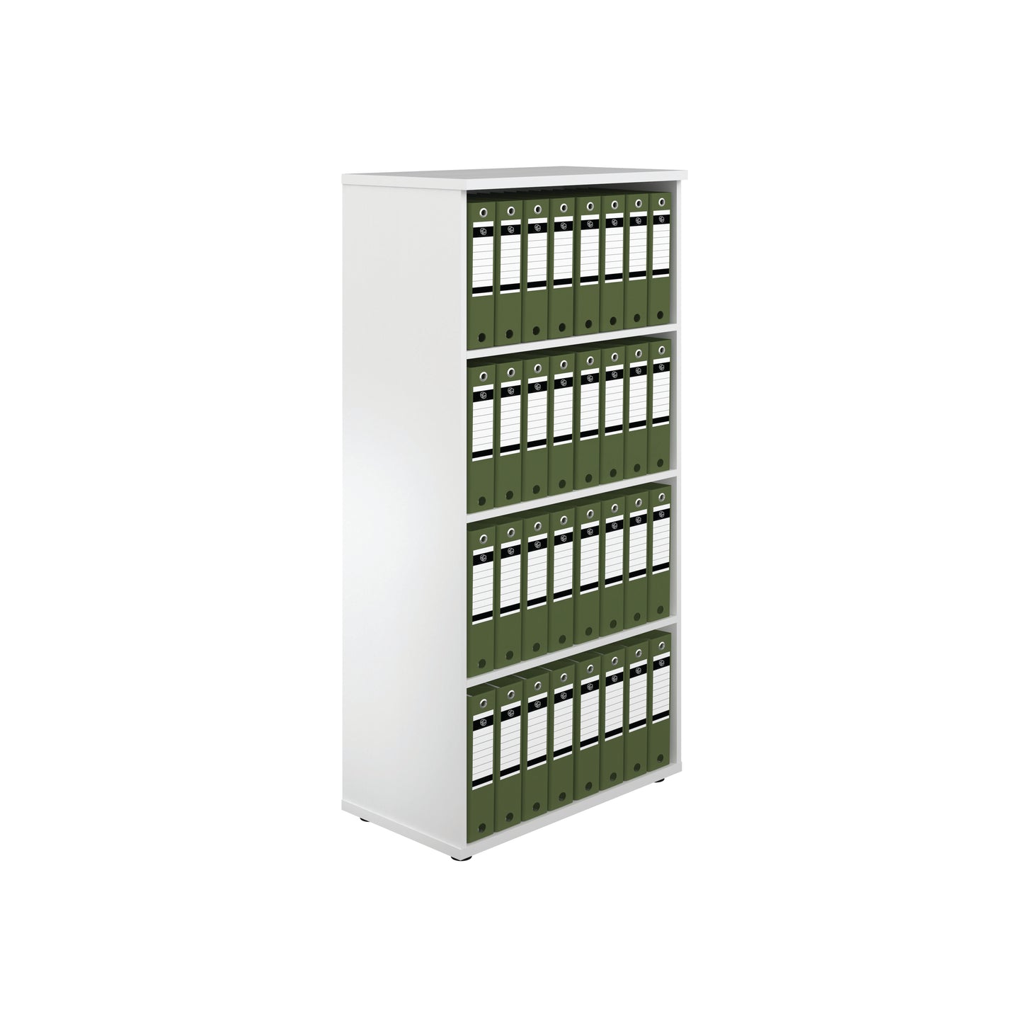 Jemini Wooden Bookcase 800x450x1600mm White KF810544