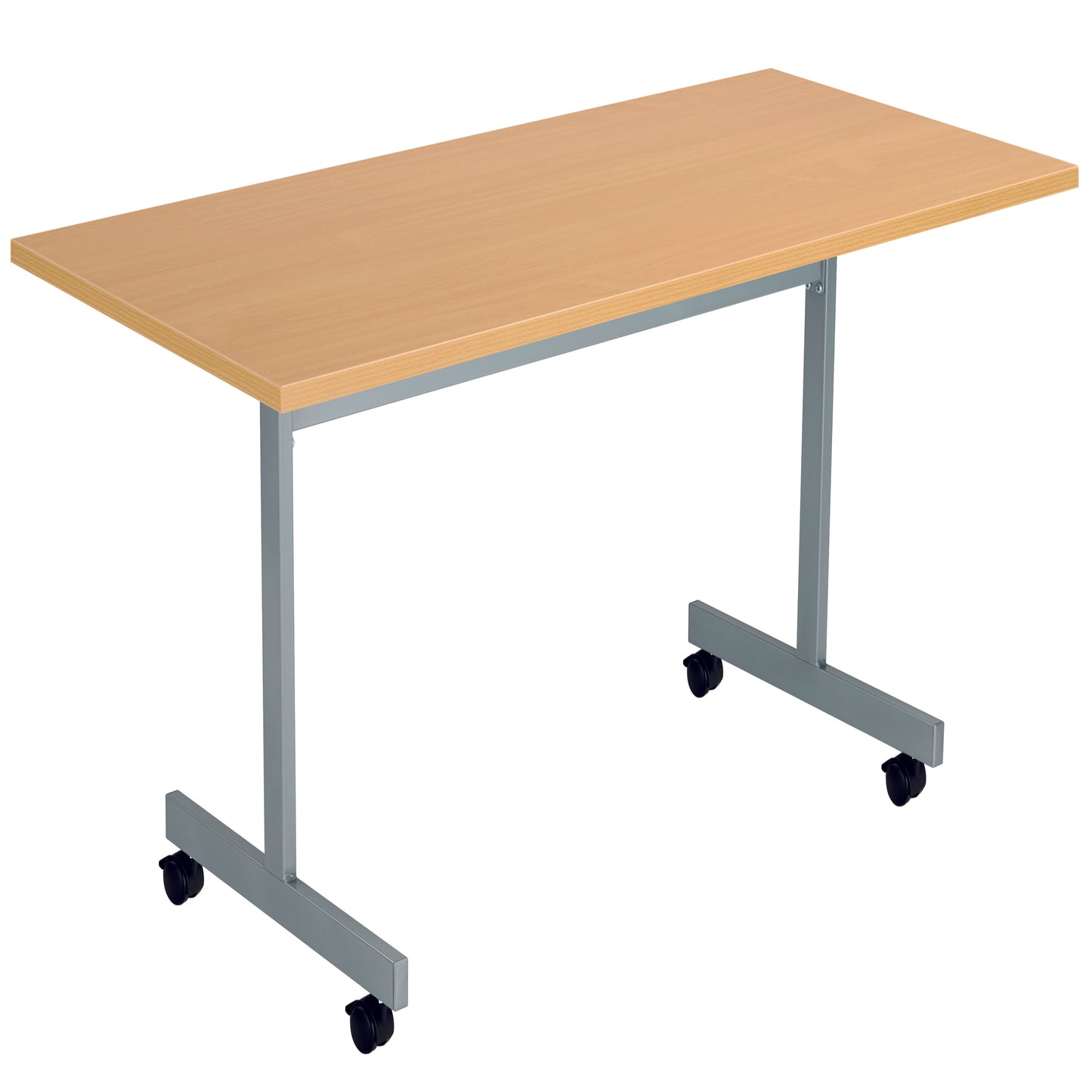 Jemini Rectangular Tilting Table 1600x800x720mm Nova Oak/Silver KF816906