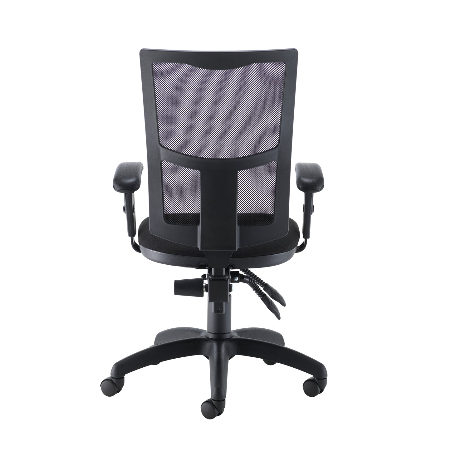 Jemini Medway High Mesh Back Operator Chair Adjustable Arms Black KF823018