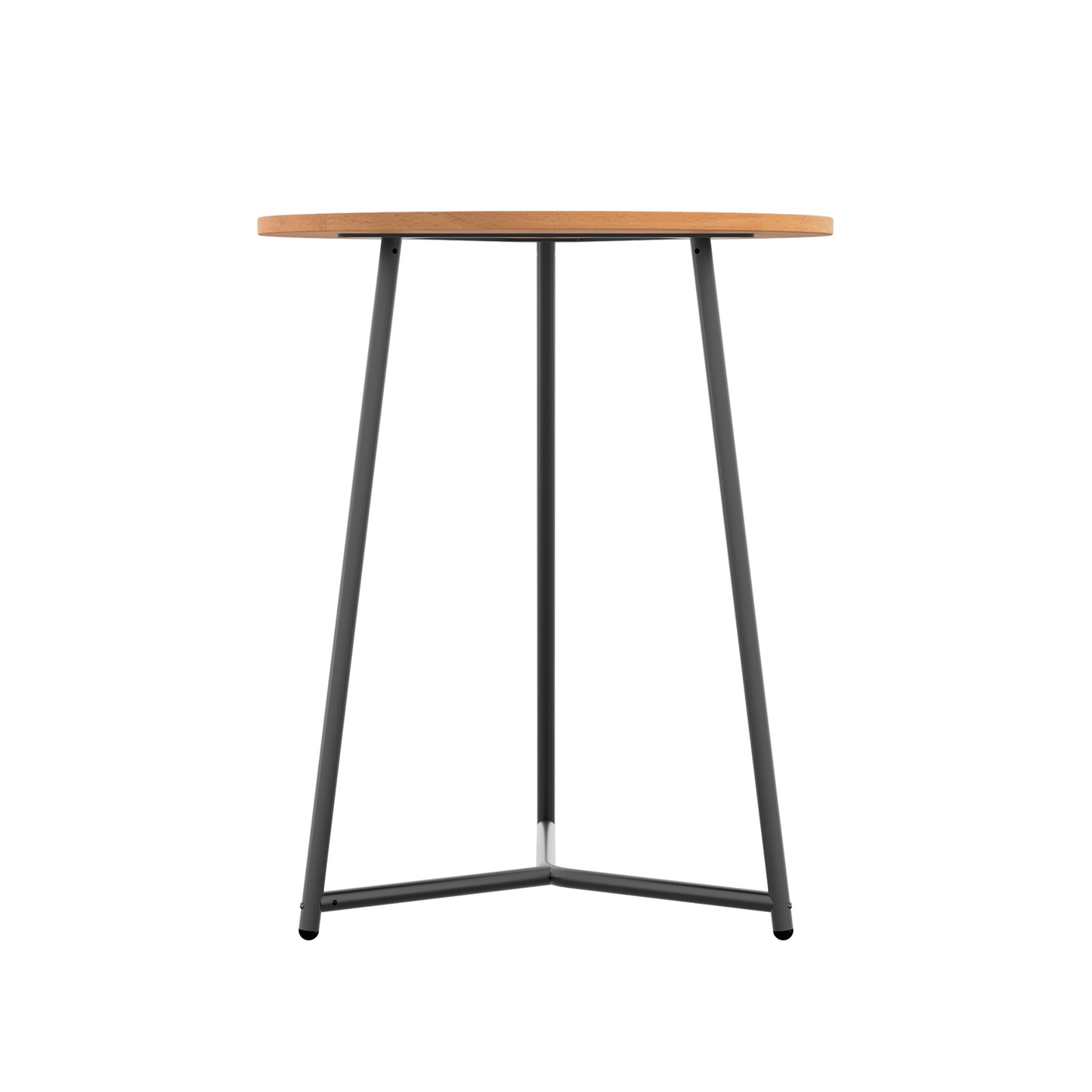 Jemini Trinity Mid Table 600x600x735mm Beech/Black KF823421