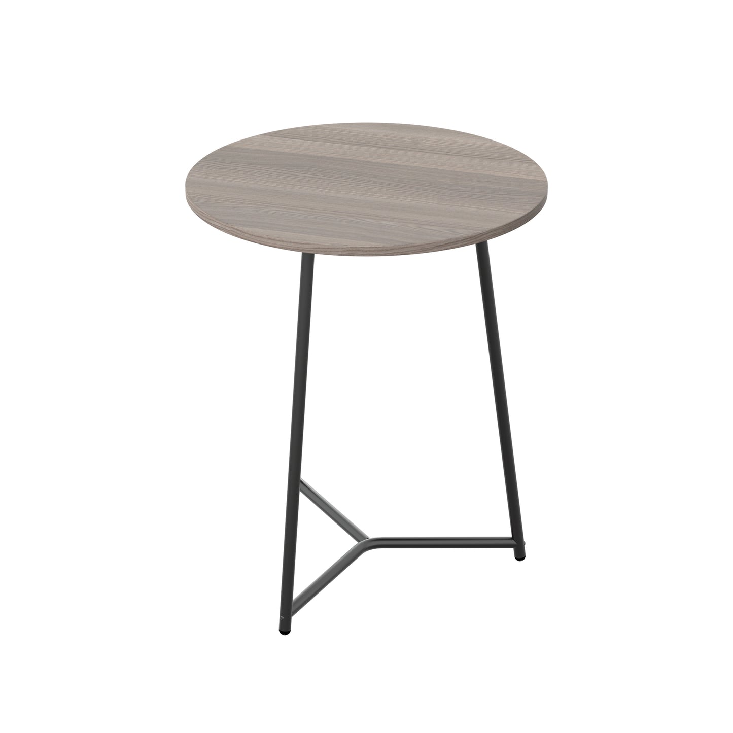 Jemini Trinity Mid Table 600x600x735mm Grey Oak/Black KF823452