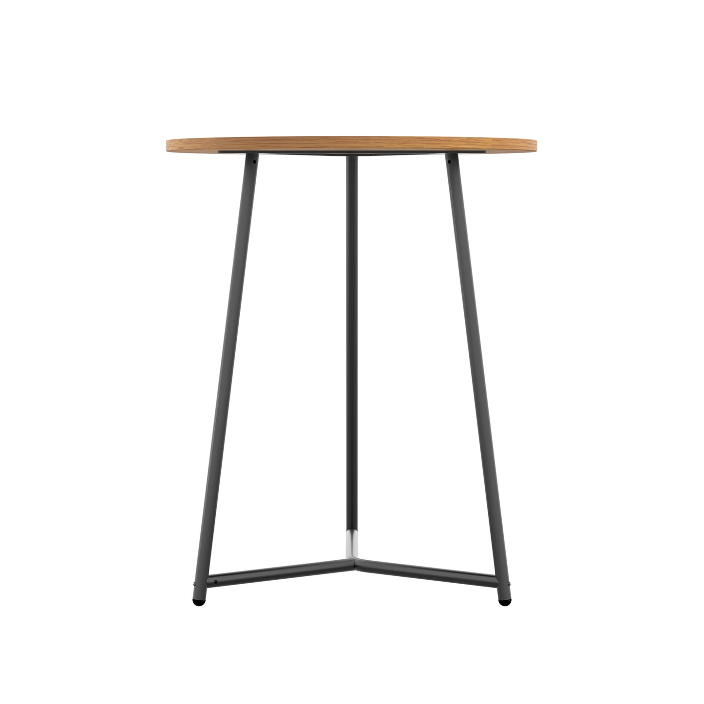 Jemini Trinity Mid Table 600x600x735mm Nova Oak/Black KF823476