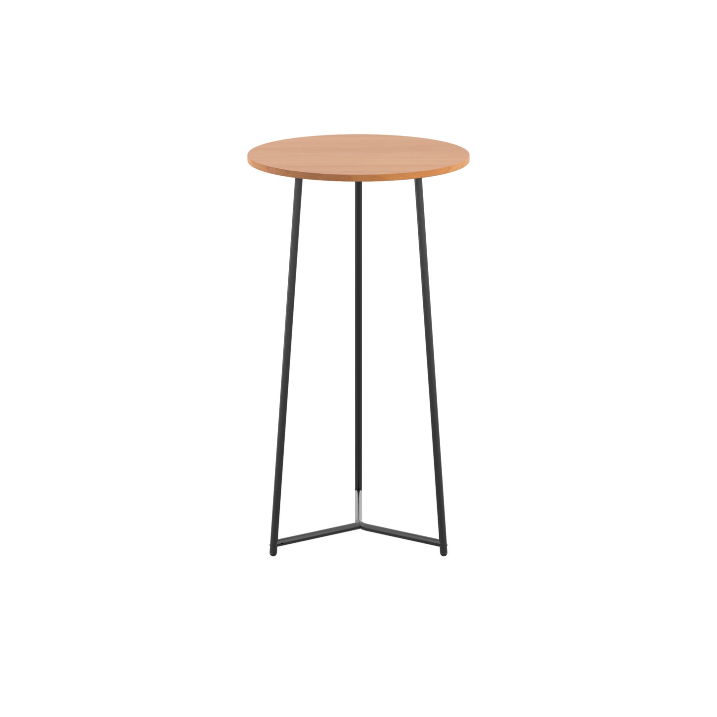 Jemini Trinity High Table 600x600x1110mm Beech/Black KF823490