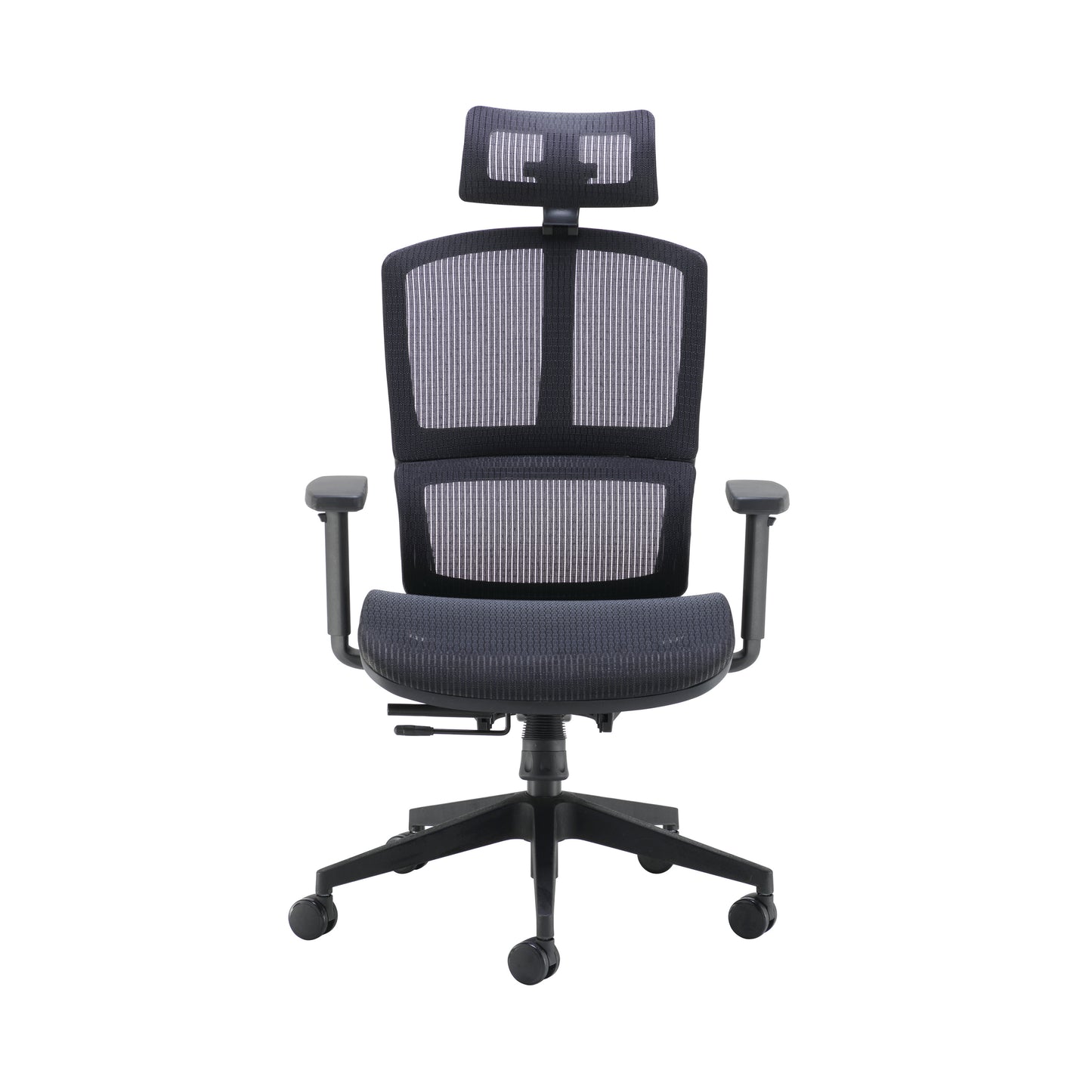 Arista Lena High Back Executive Chair 700x700x1120-1250mm Mesh Back Black KF90764