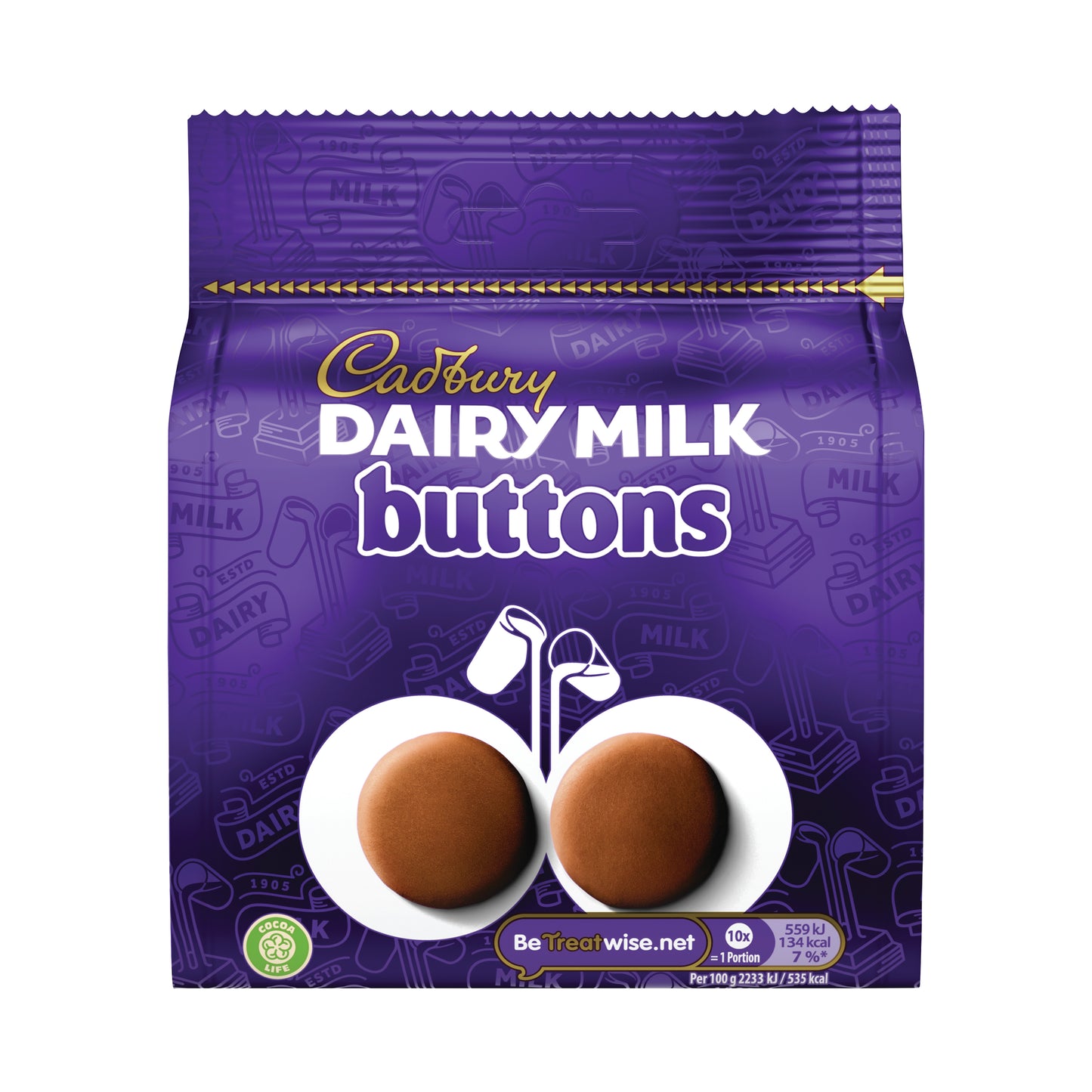 Cadbury Dairy Milk Chocolate Giant Buttons 95g 4308726