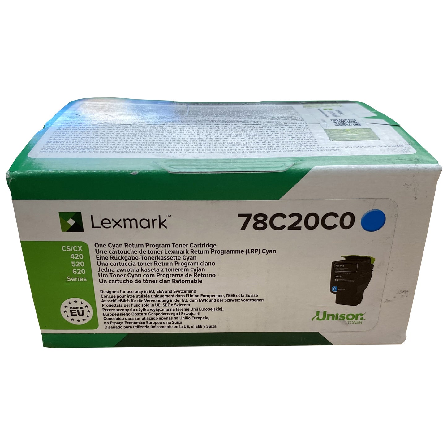 Lexmark 78C20C0 toner cartridge 1 pc(s) Original Cyan