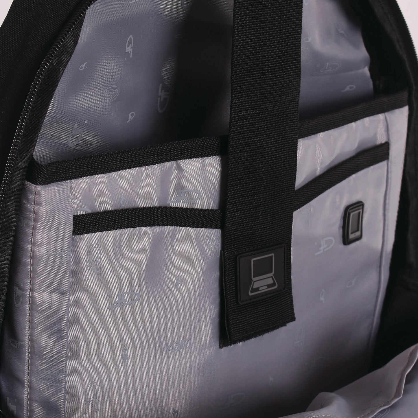Gino Ferrari Eros 16 Inch Laptop Backpack Red Trim GF507