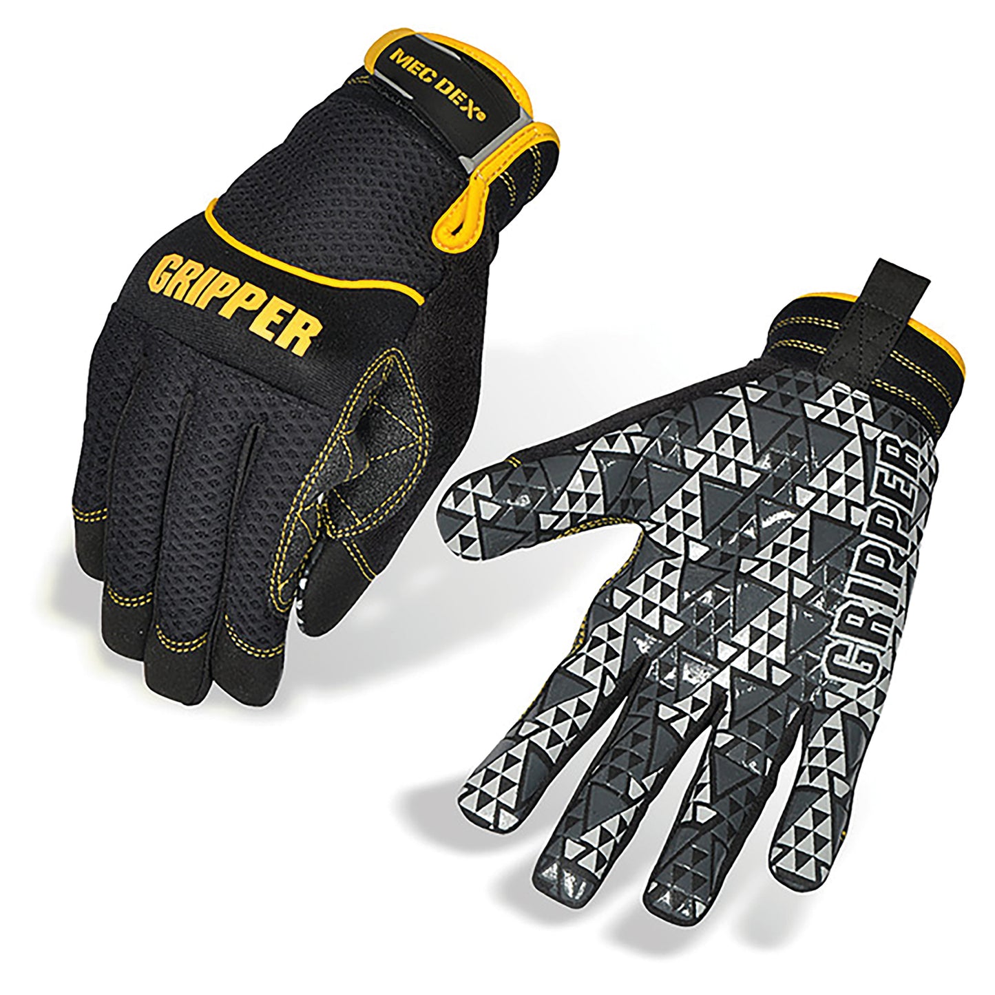 Mec DexRough Gripper Mechanics Gloves 1 Pair Black M