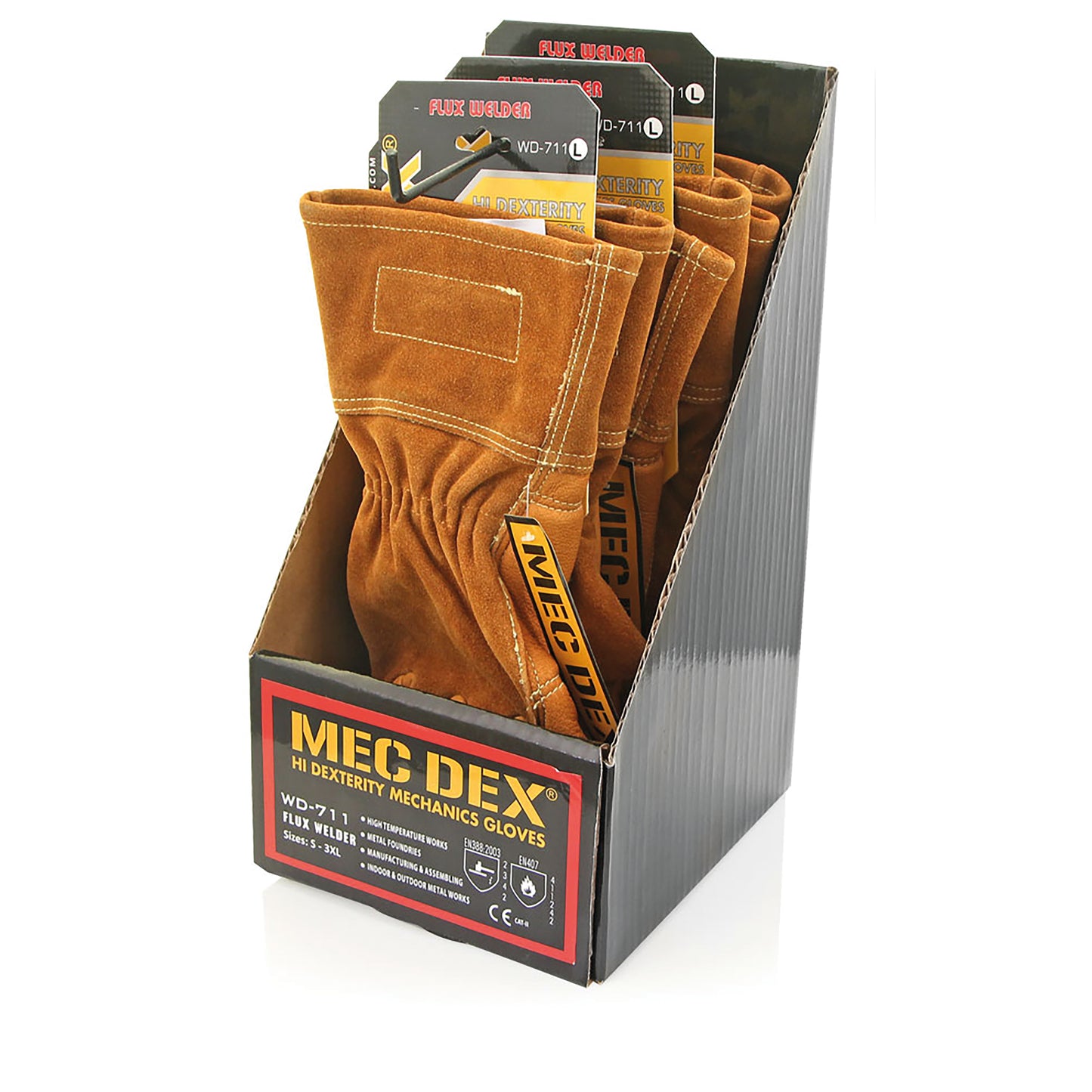 Mec DexFluxWelder Mechanics Gloves 1 Pair Tan L