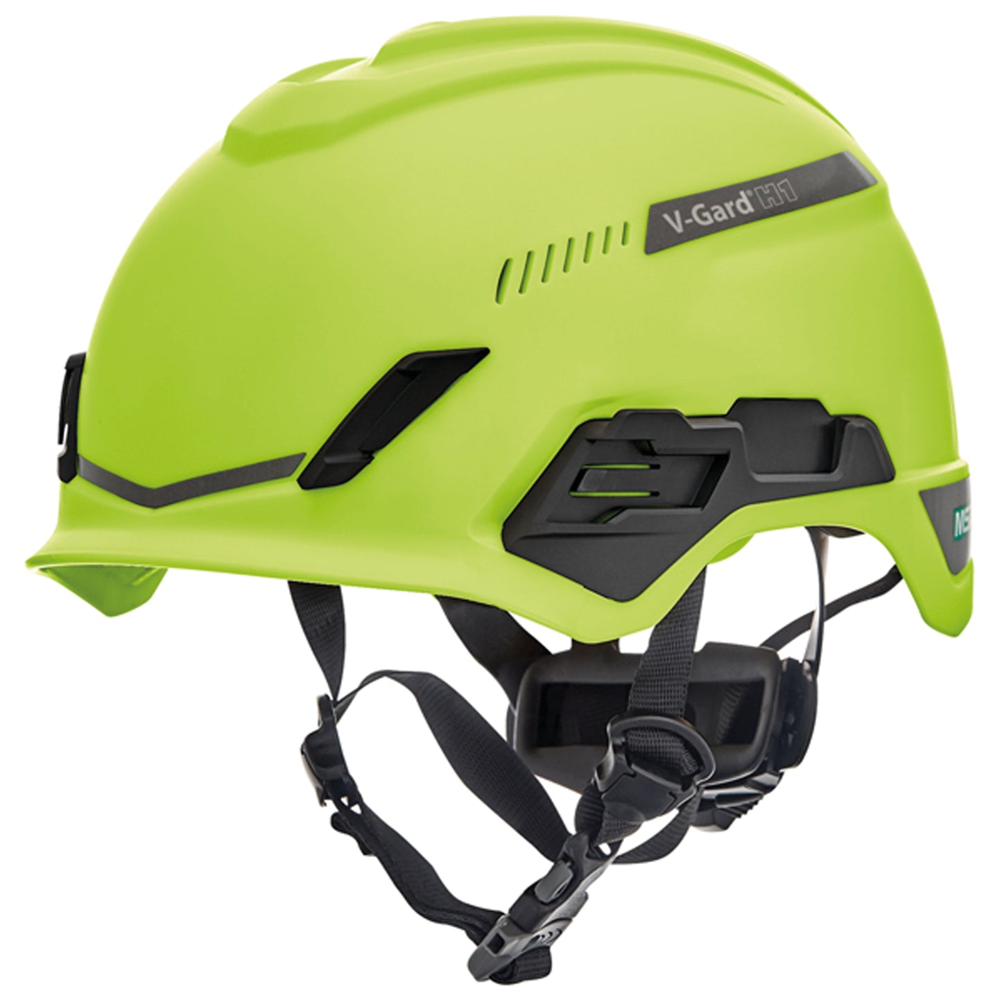 MSA V-Gard H1 Tri-Vented Safety Helmet Lime Green