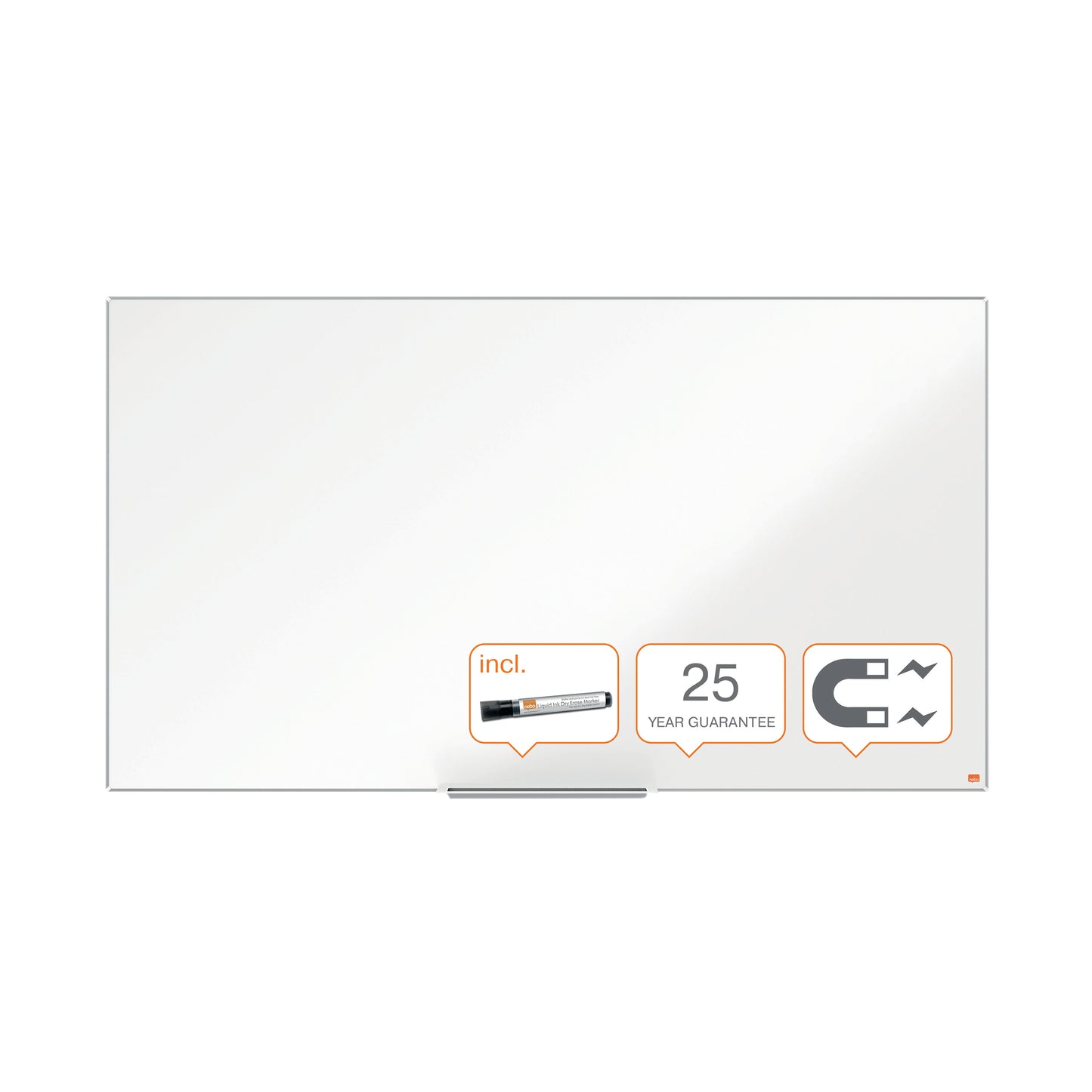 Nobo Impression Pro Widescreen Enamel Magnetic Whiteboard 40" 89x50cm