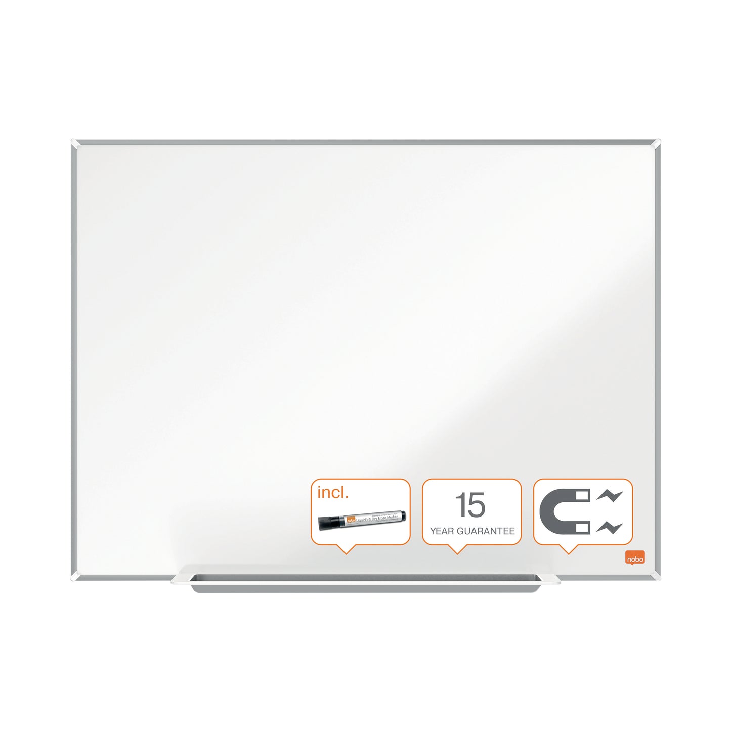Nobo Impression Pro Lacquered steel Magnetic Whiteboard 180x120cm