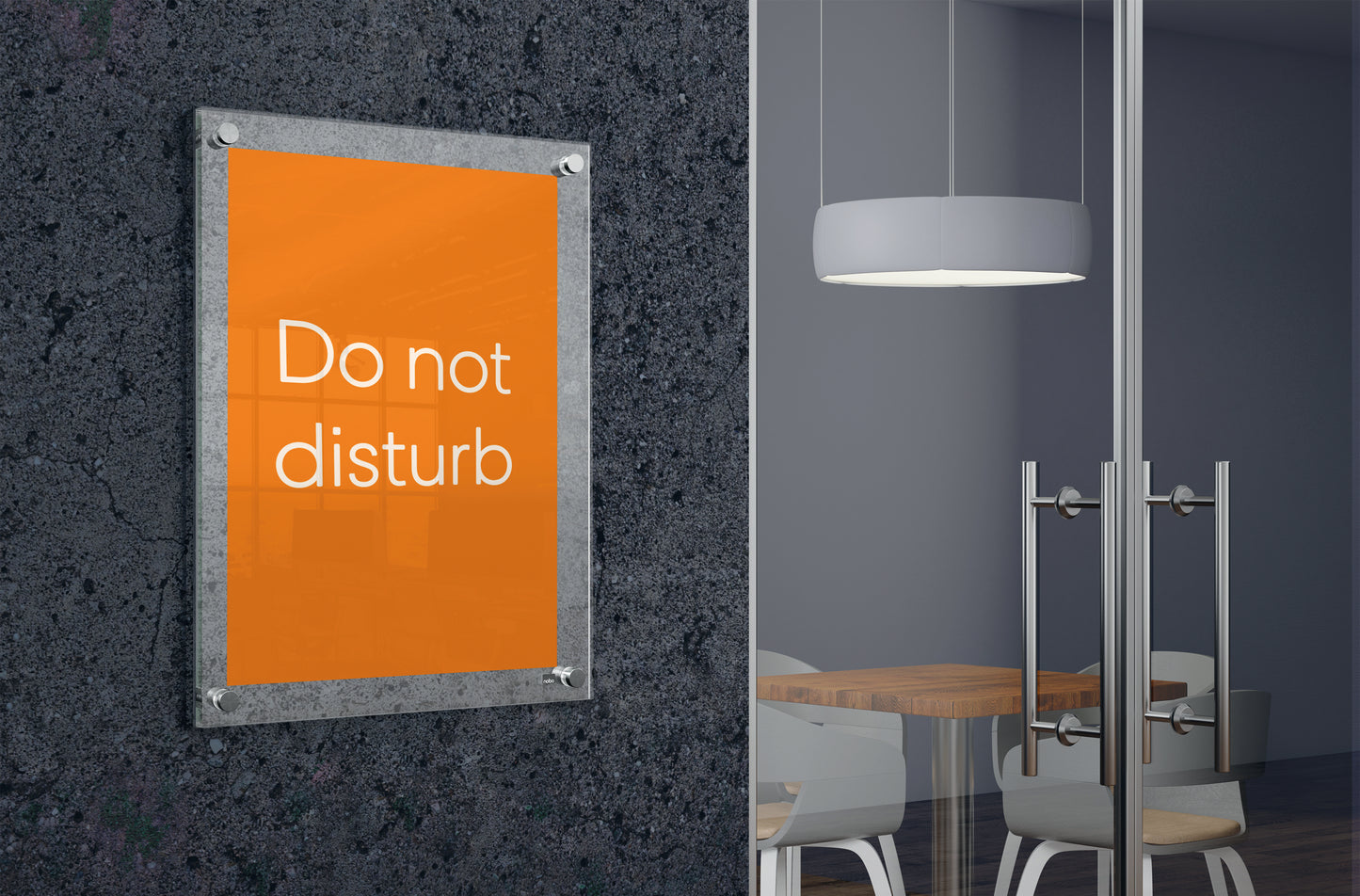 Nobo Premium Plus A5 Clear Acrylic Wall Mounted Poster Frame
