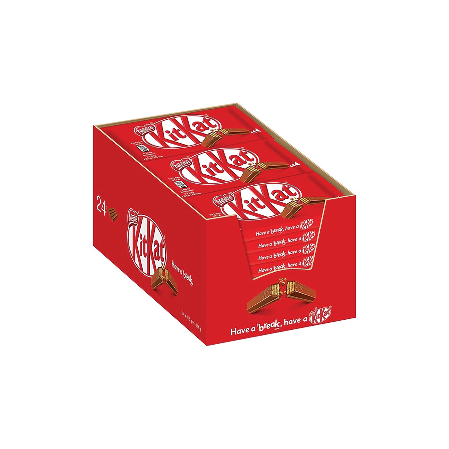 Nestle KitKat Four Finger Milk Chocolate (Pack of 24) 12351222