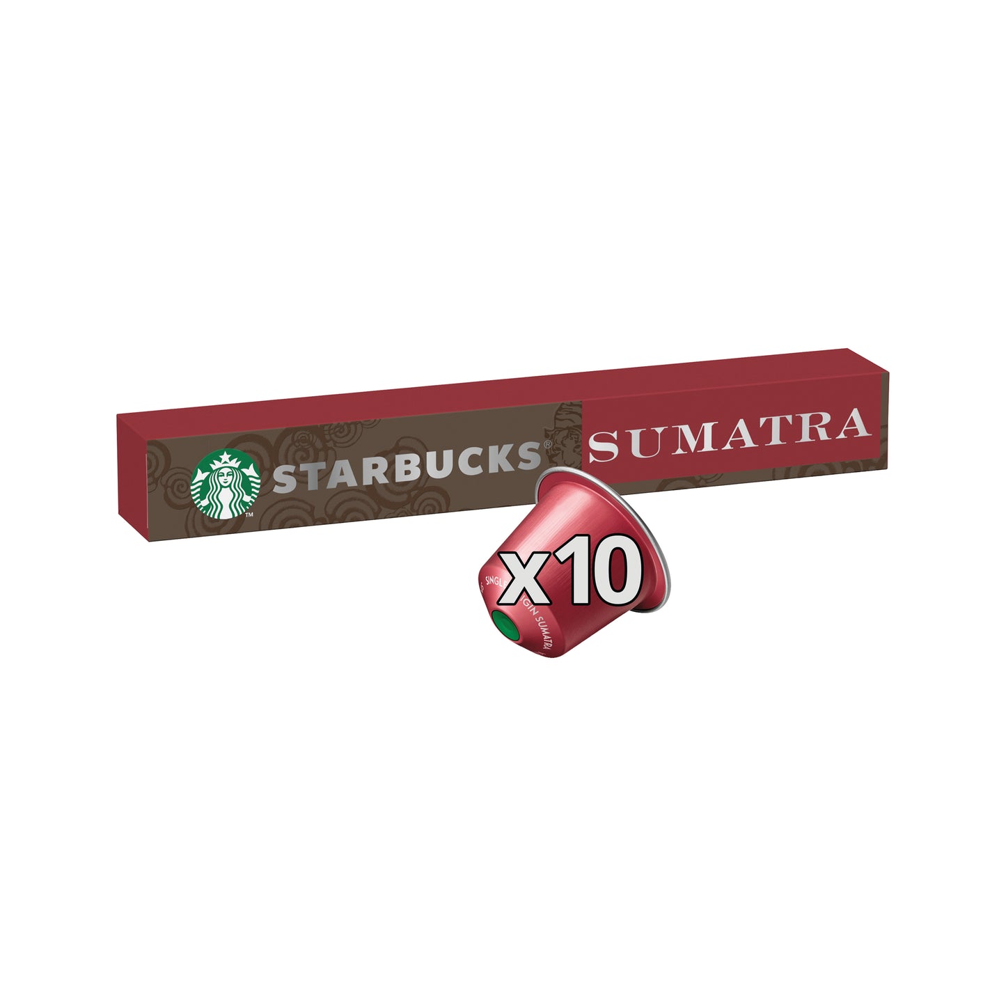Nespresso Starbucks Sumatra Espresso Coffee Pods (Pack of 10) 12423376