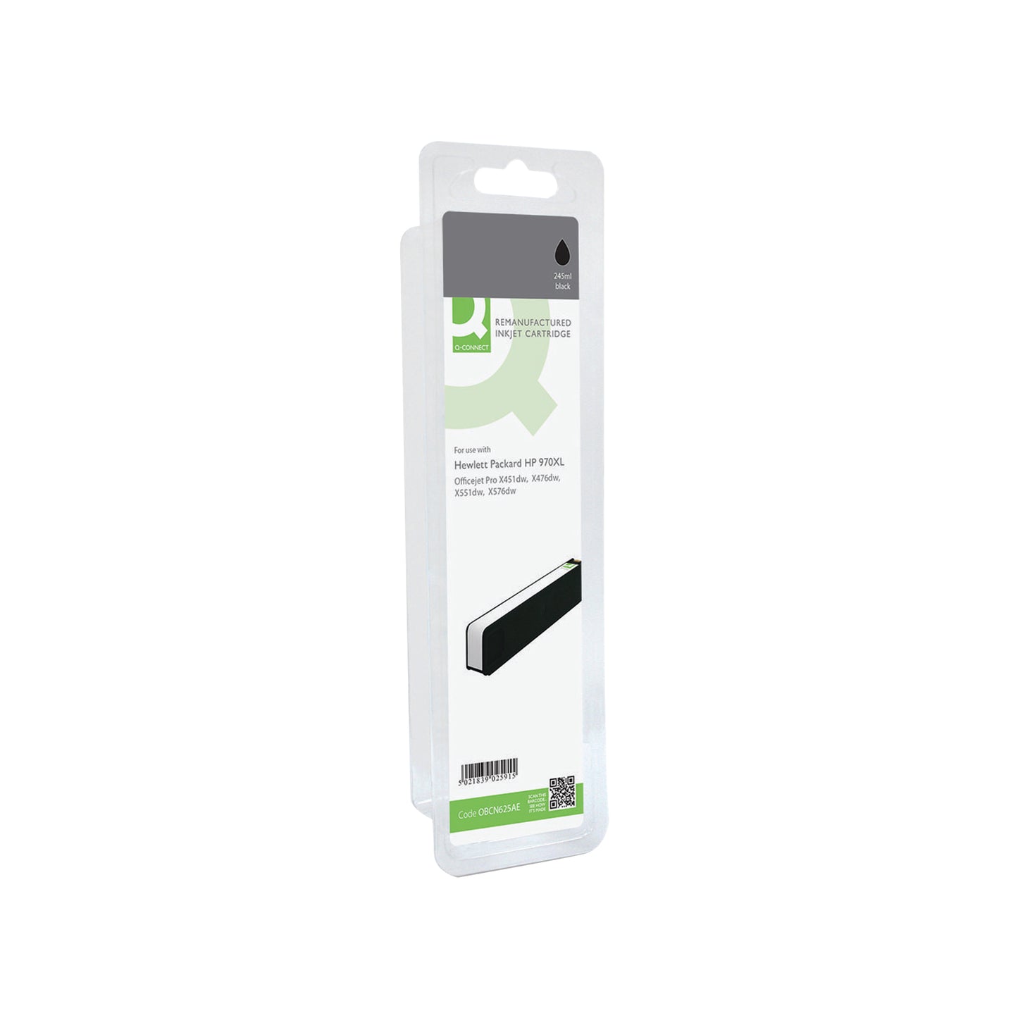 Q-Connect HP 970XL Remanufactured Inkjet Cartridge Black CN625AE-COMP