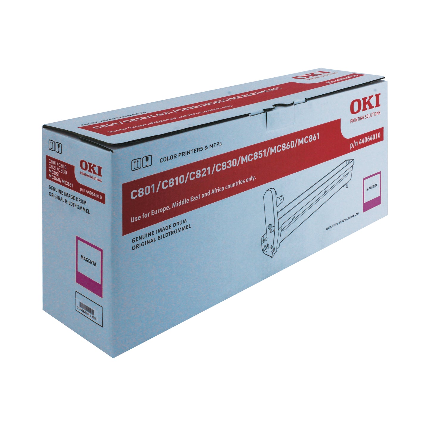Oki C801/821/810/830/MC860 Laser Magenta Image Drum 44064010