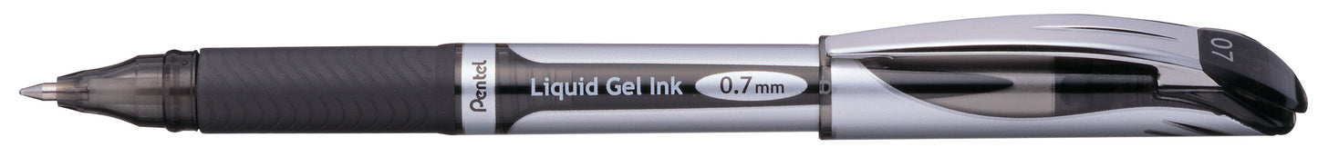 Pentel EnerGel Xm Rollerball Pen Medium Black (Pack of 12) BL57-A